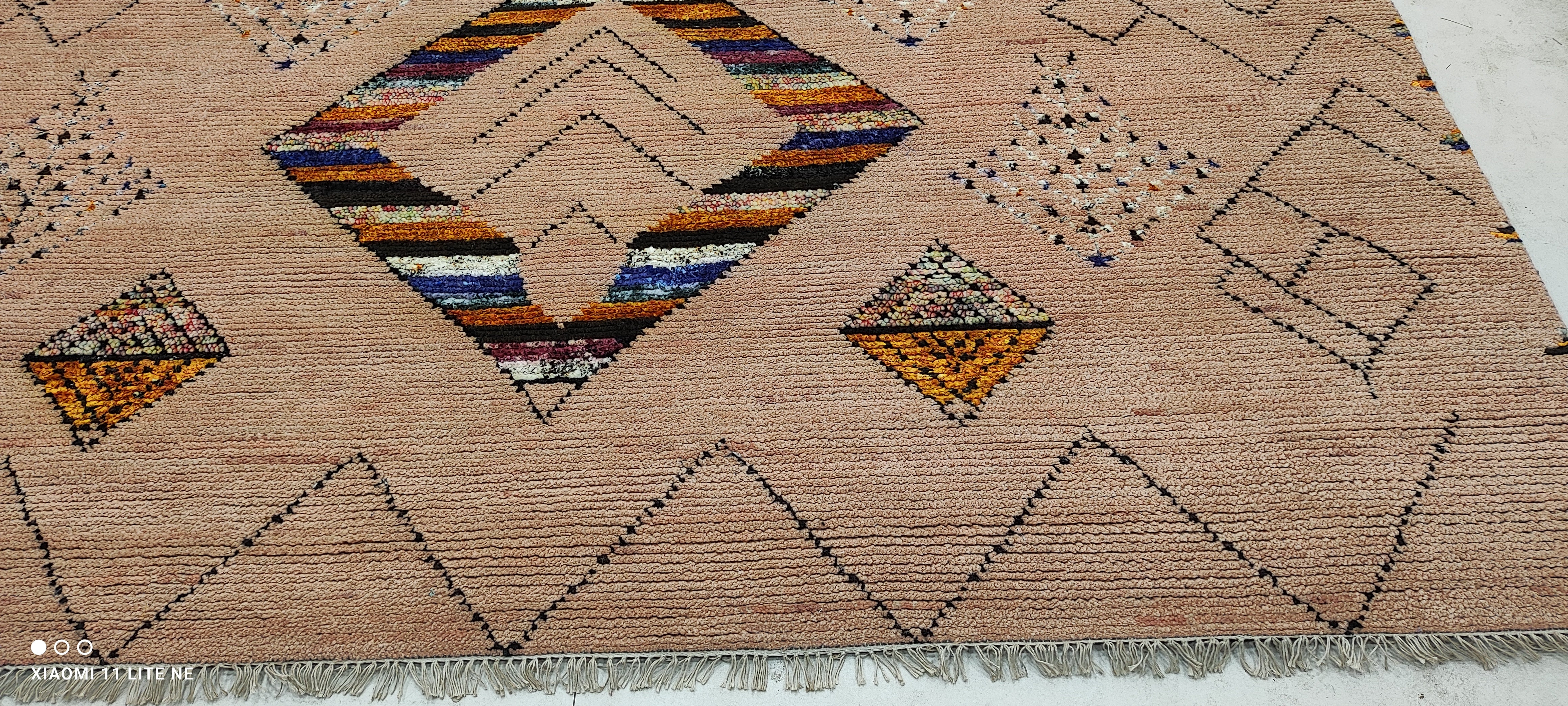 Charles Zuckermann 8x10 Rust Hand-Knotted Modern Rug