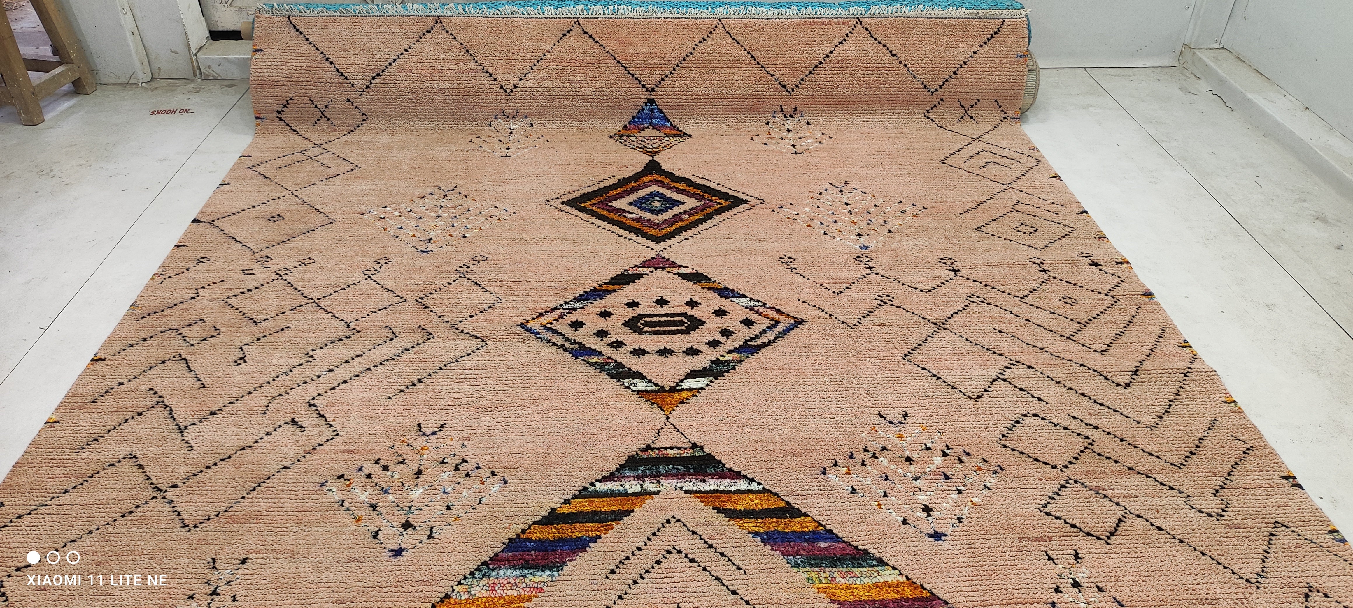 Charles Zuckermann 8x10 Rust Hand-Knotted Modern Rug