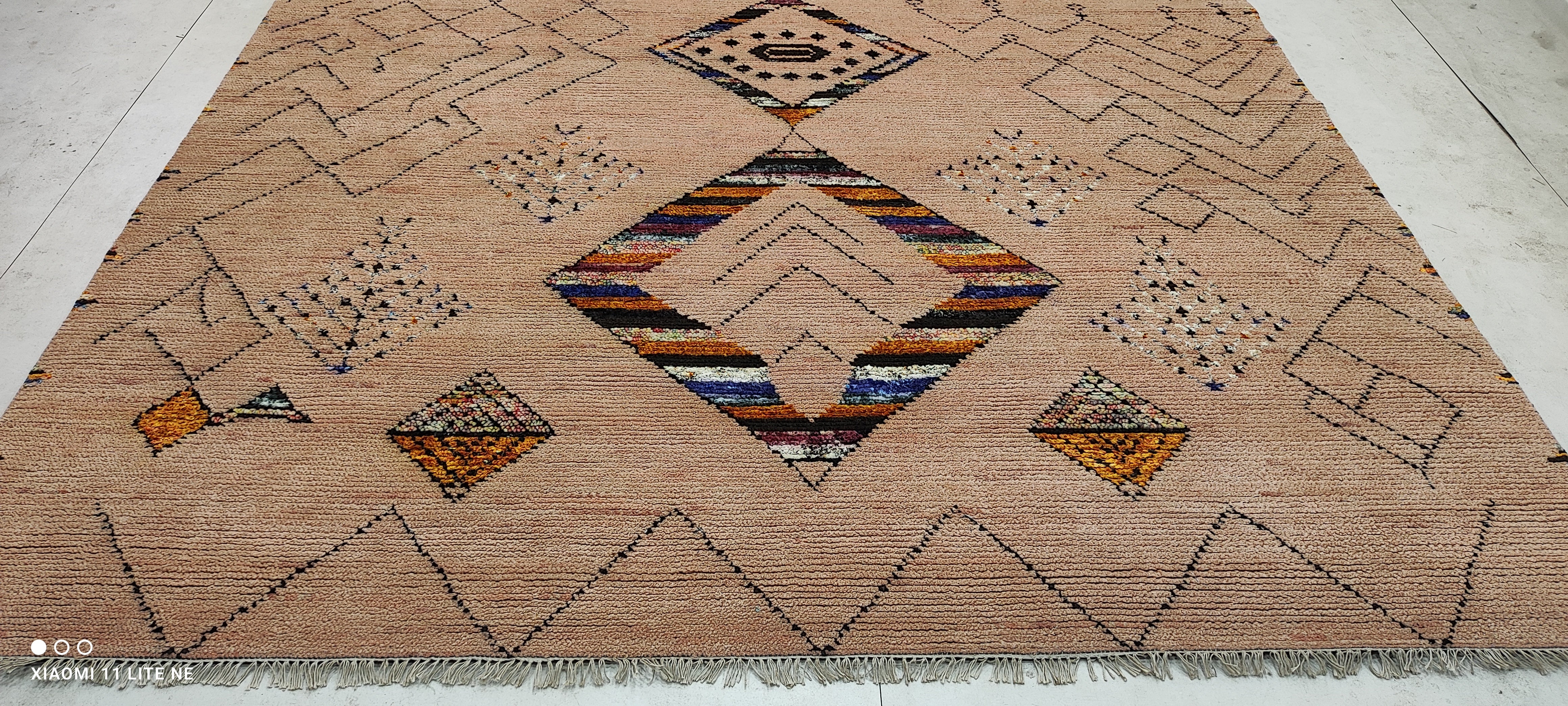 Charles Zuckermann 8x10 Rust Hand-Knotted Modern Rug