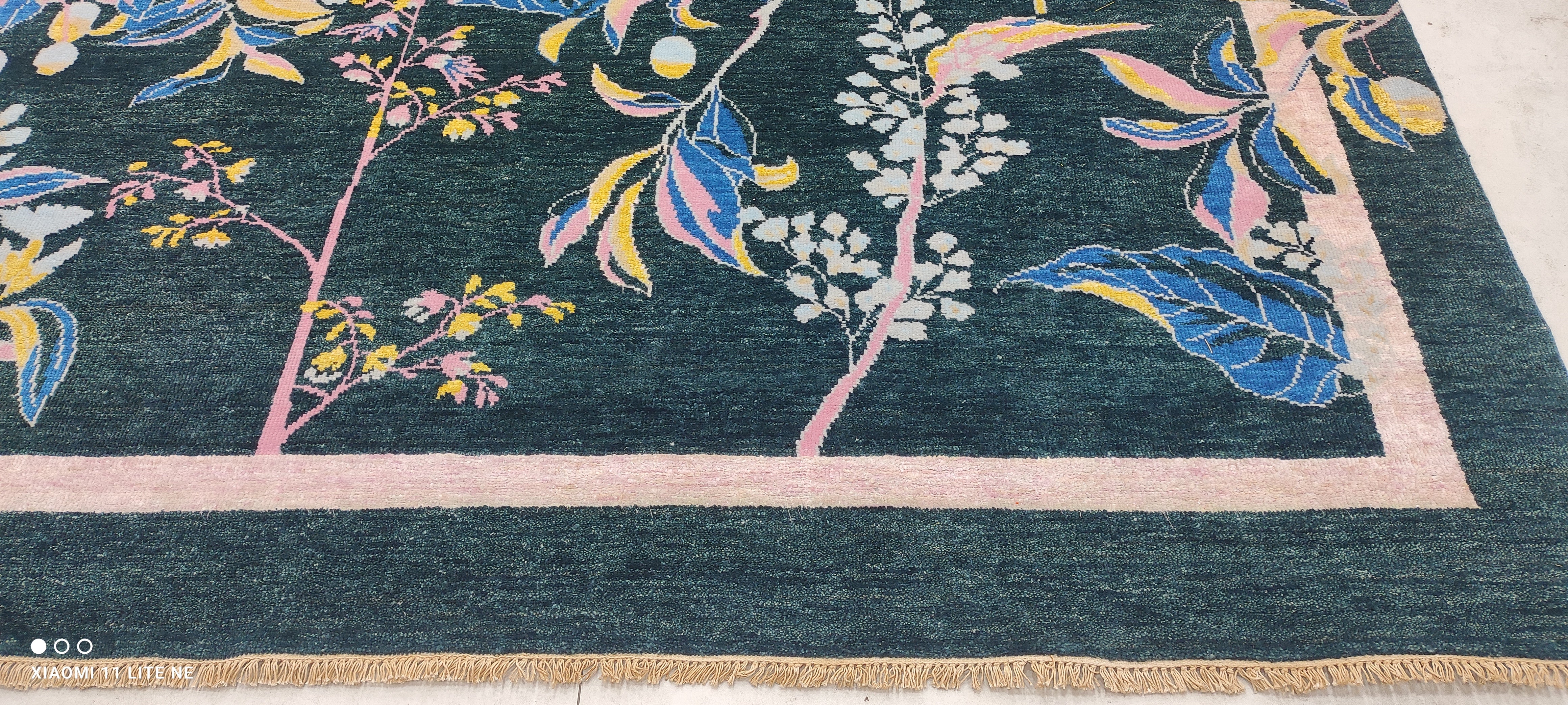 Chave 8x9.9 Blue Hand-Knotted Modern Rug