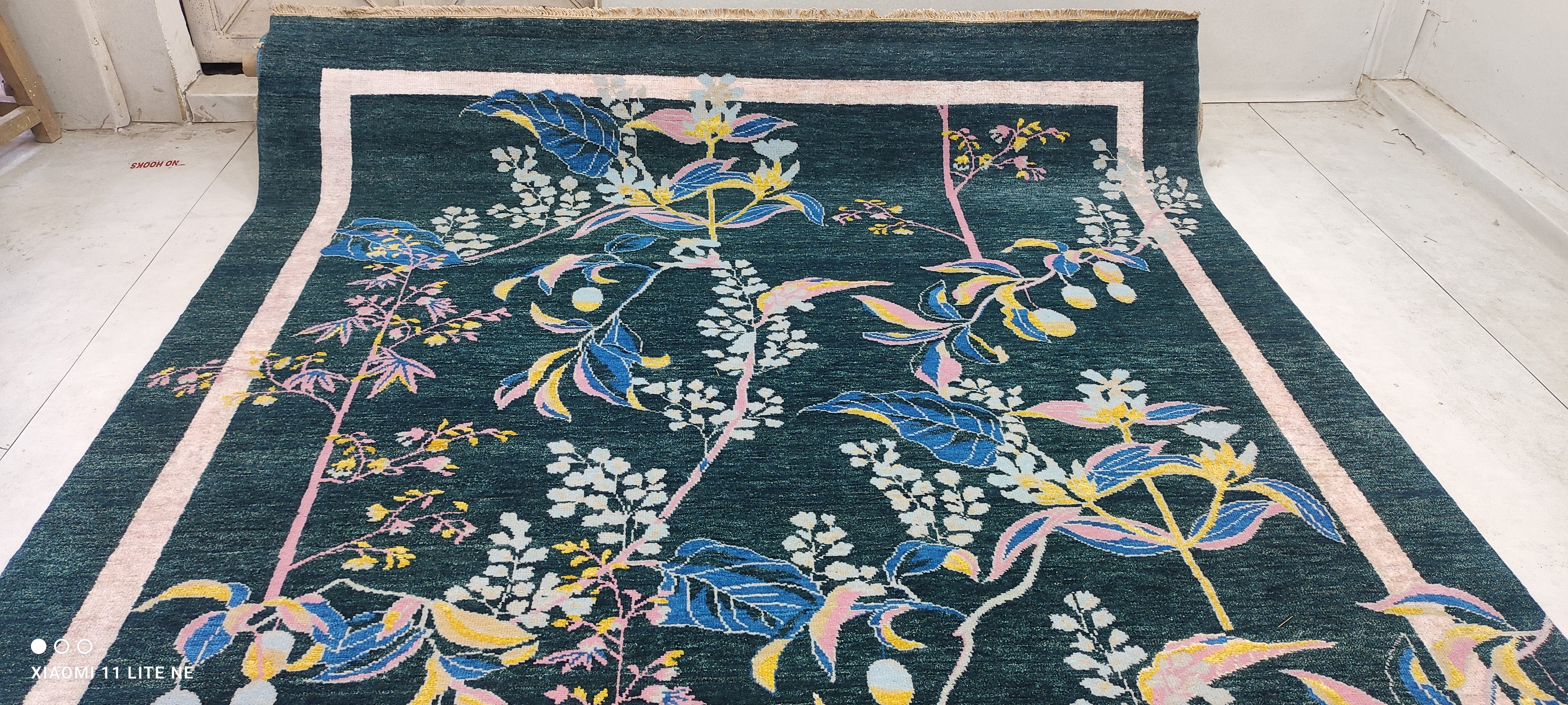 Chave 8x9.9 Blue Hand-Knotted Modern Rug