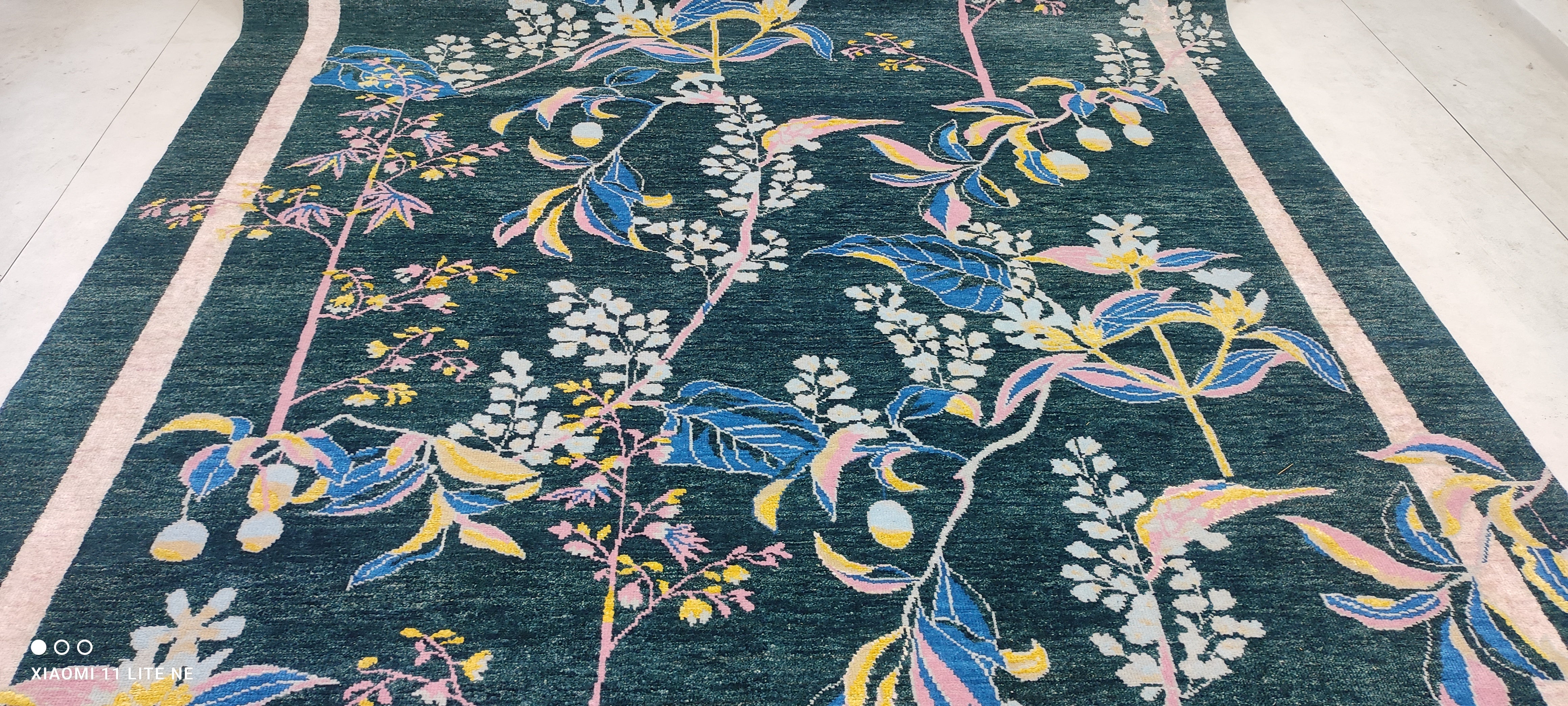 Chave 8x9.9 Blue Hand-Knotted Modern Rug