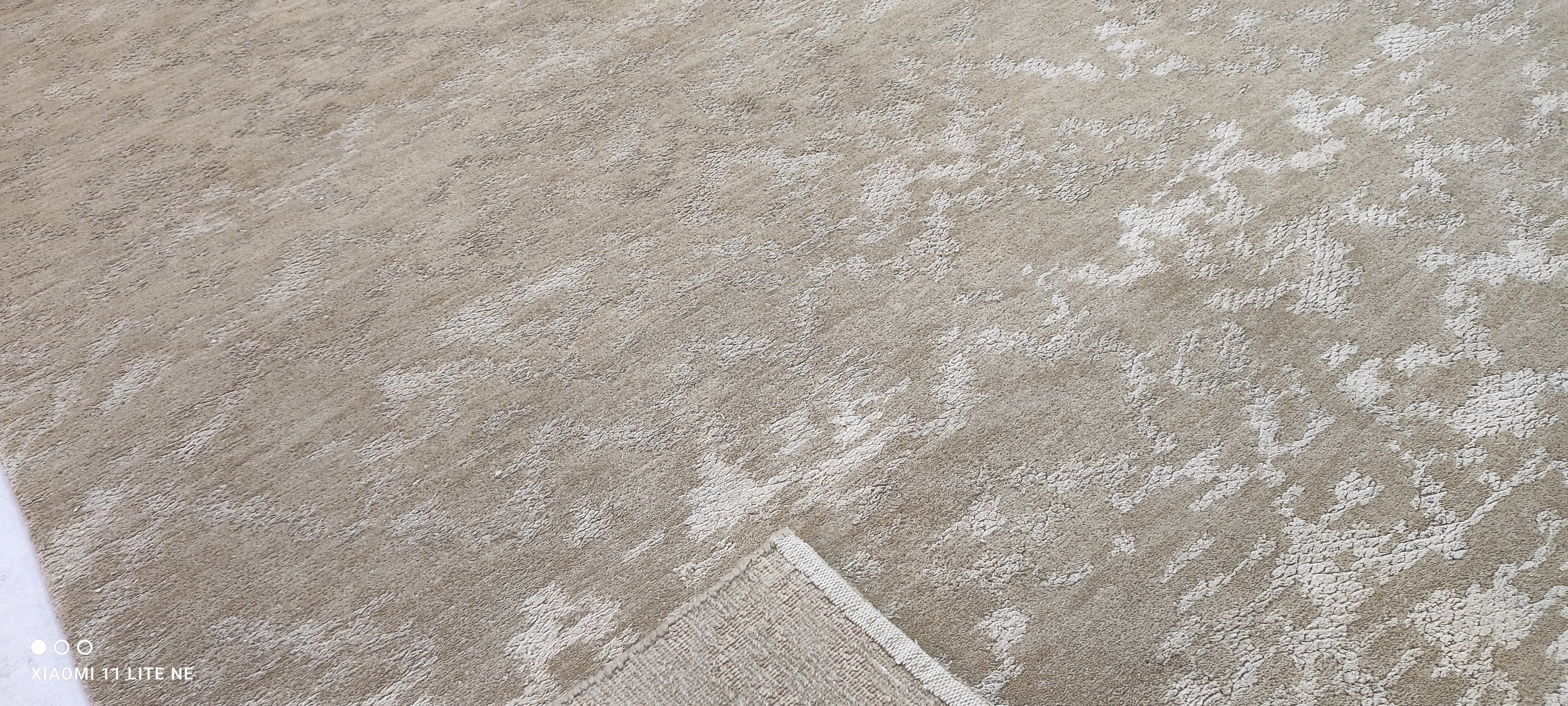 Teach Grant 8x9.9 Brown Hand-Knotted Modern Rug