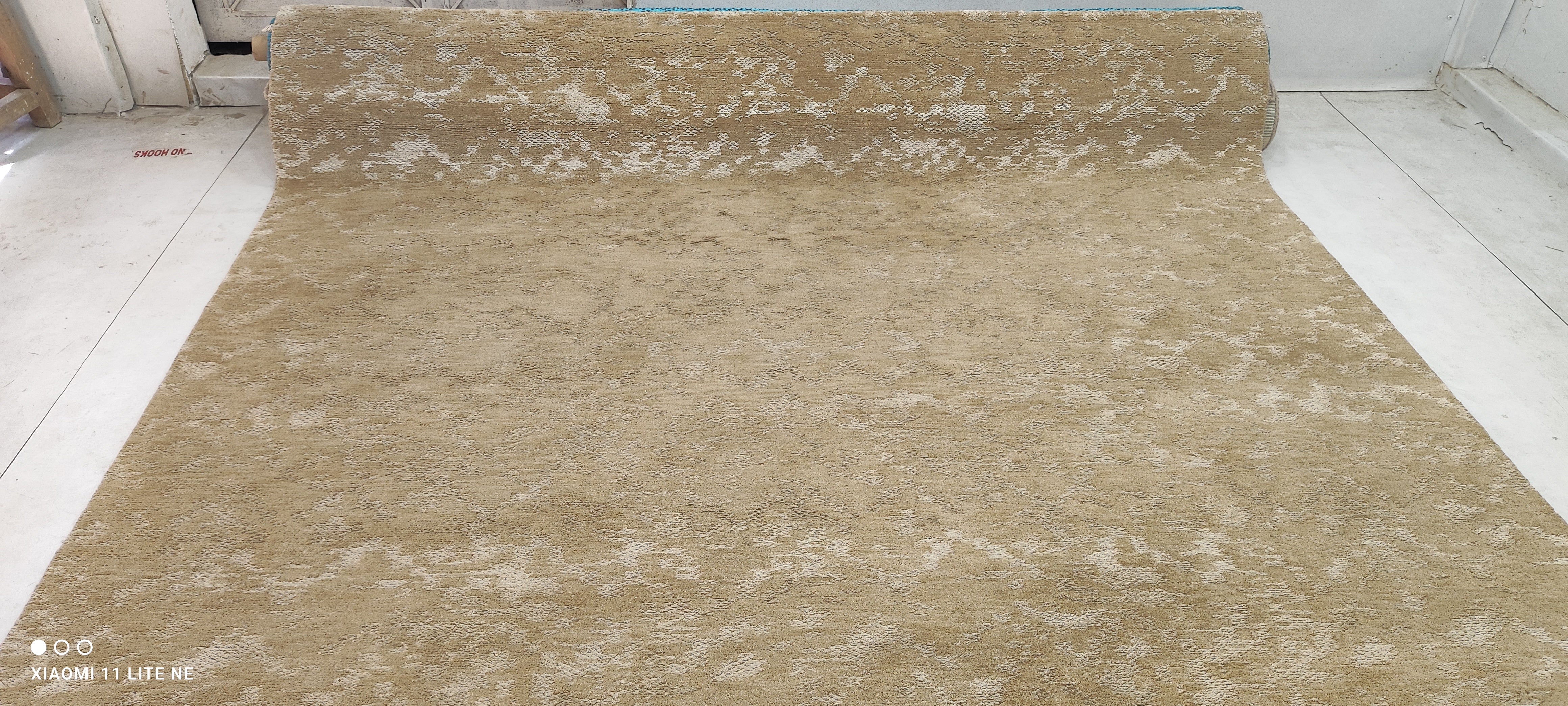 Teach Grant 8x9.9 Brown Hand-Knotted Modern Rug