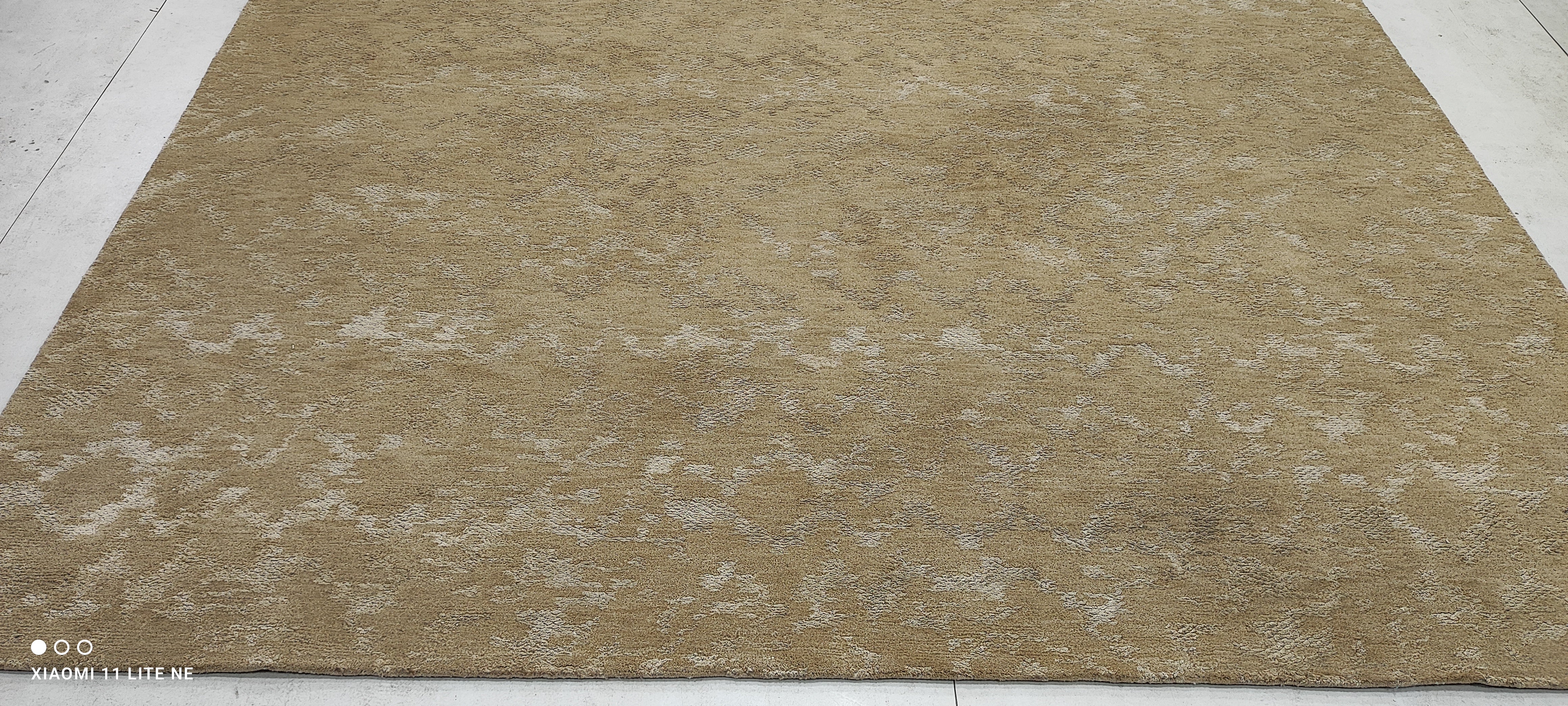 Teach Grant 8x9.9 Brown Hand-Knotted Modern Rug