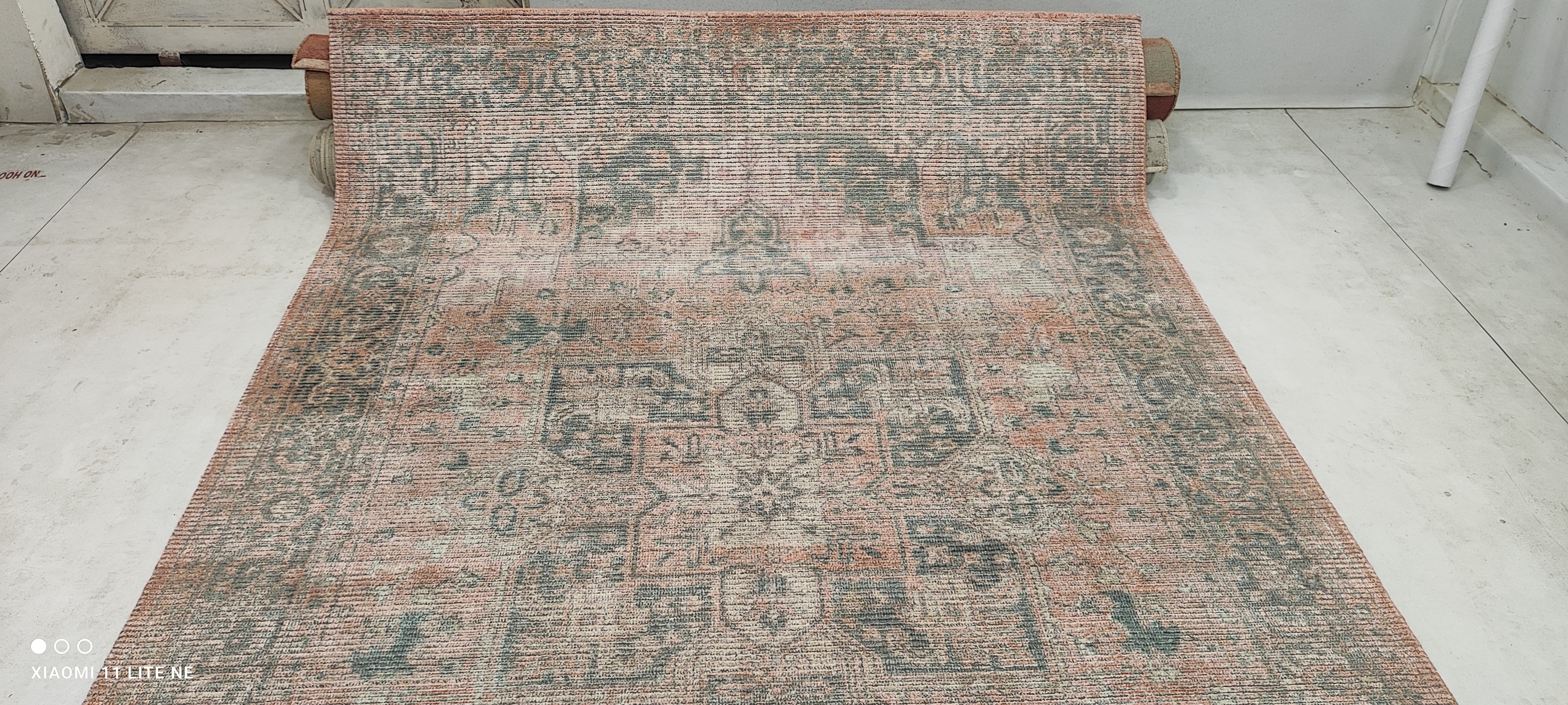 Beverley Elliott 6x9 Light Rust Hand-Knotted Kashan Rug