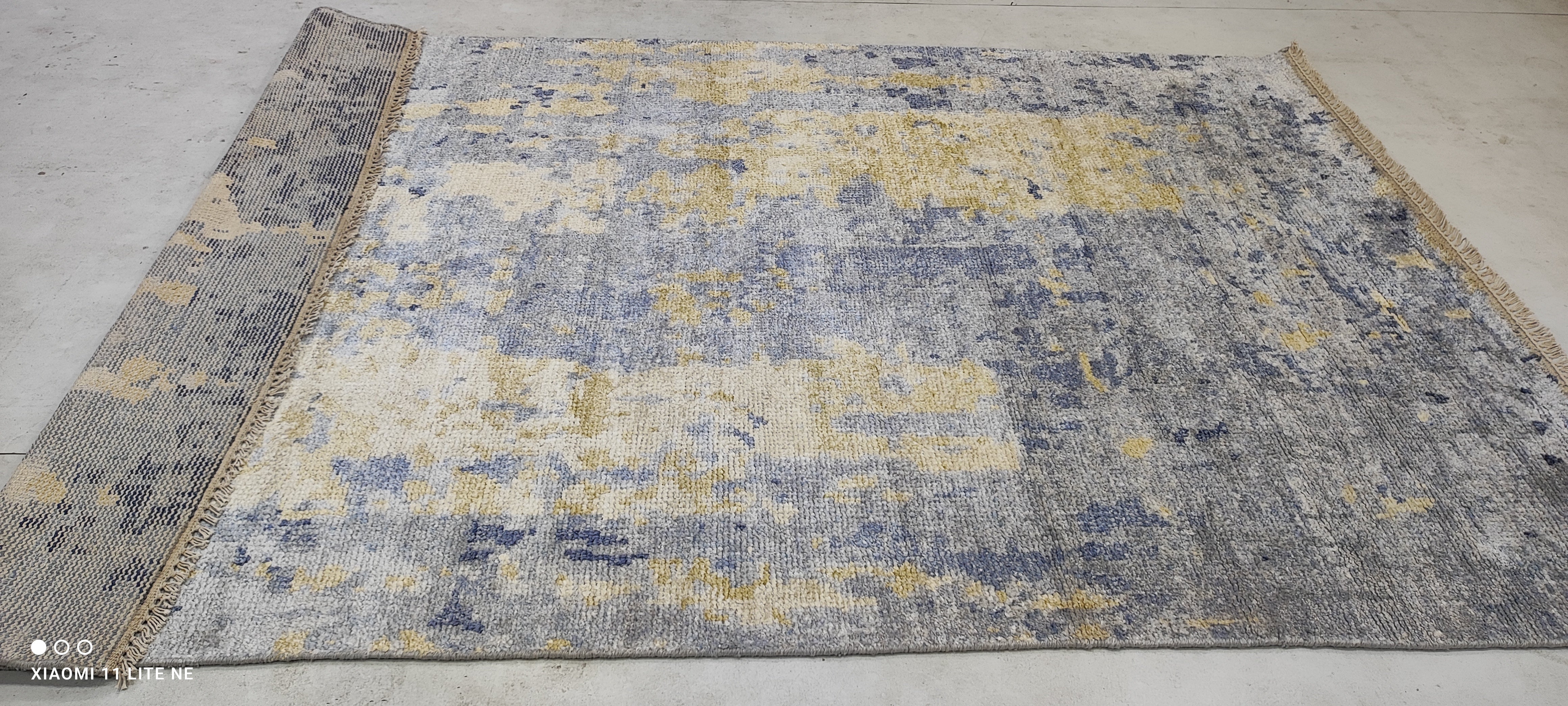 Eric Keenleyside 5x7.9 Light Blue Hand-Knotted Modern Rug