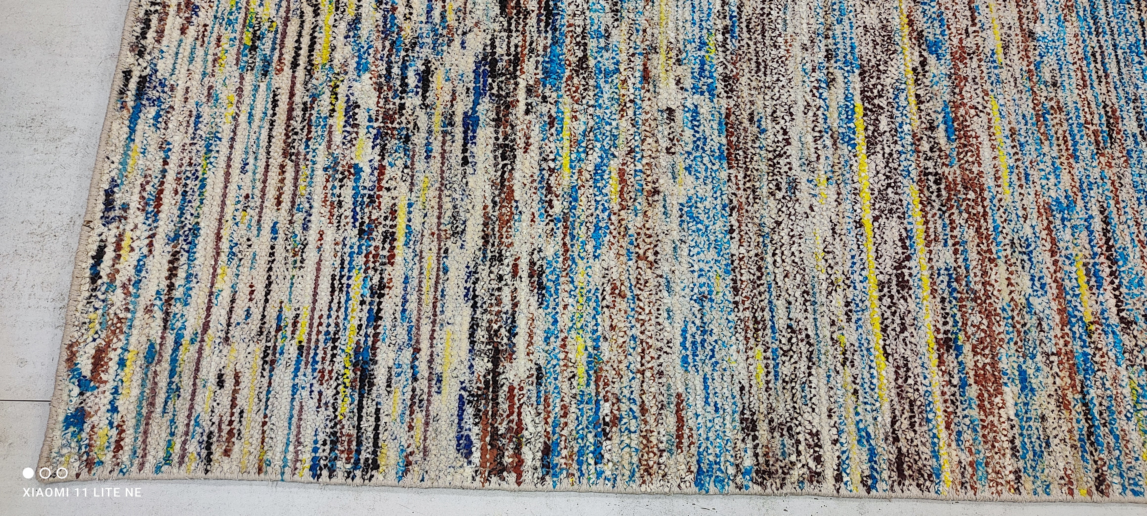 Carl O'Neill 5x7.9 Colorful Hand-Knotted Modern Rug
