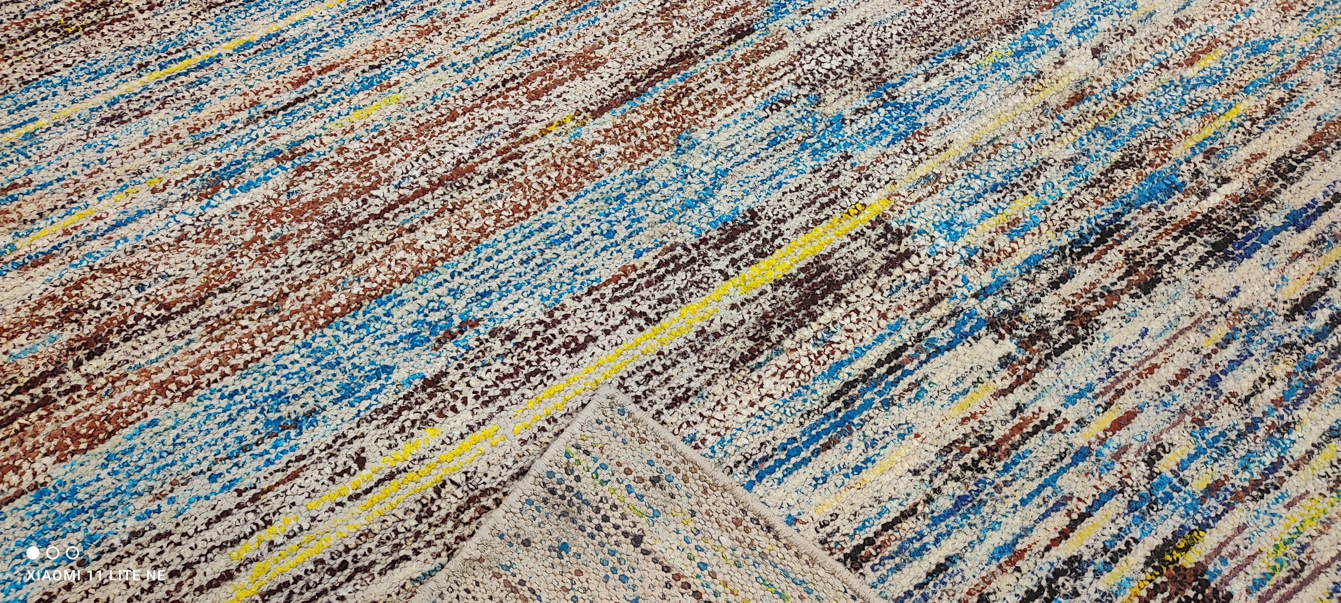 Carl O'Neill 5x7.9 Colorful Hand-Knotted Modern Rug