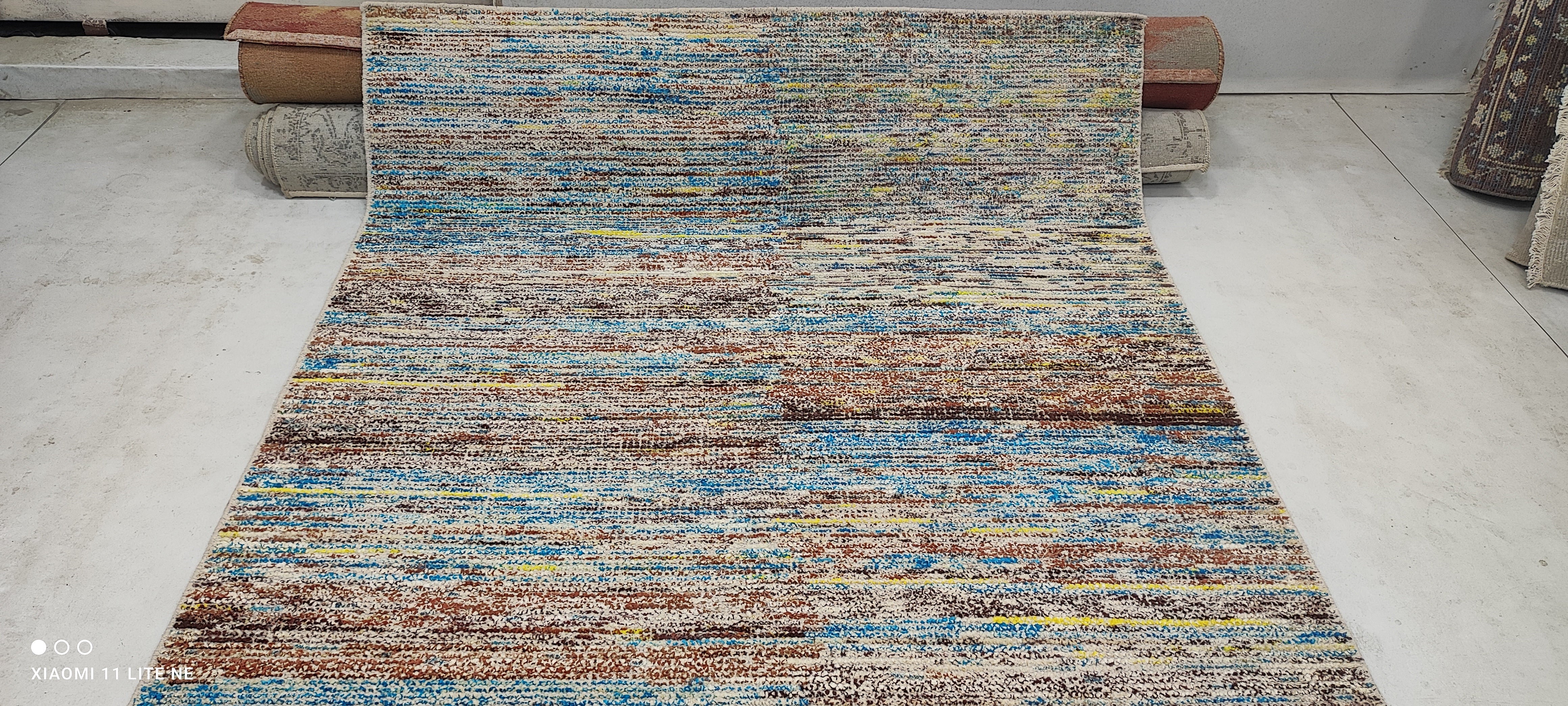 Carl O'Neill 5x7.9 Colorful Hand-Knotted Modern Rug