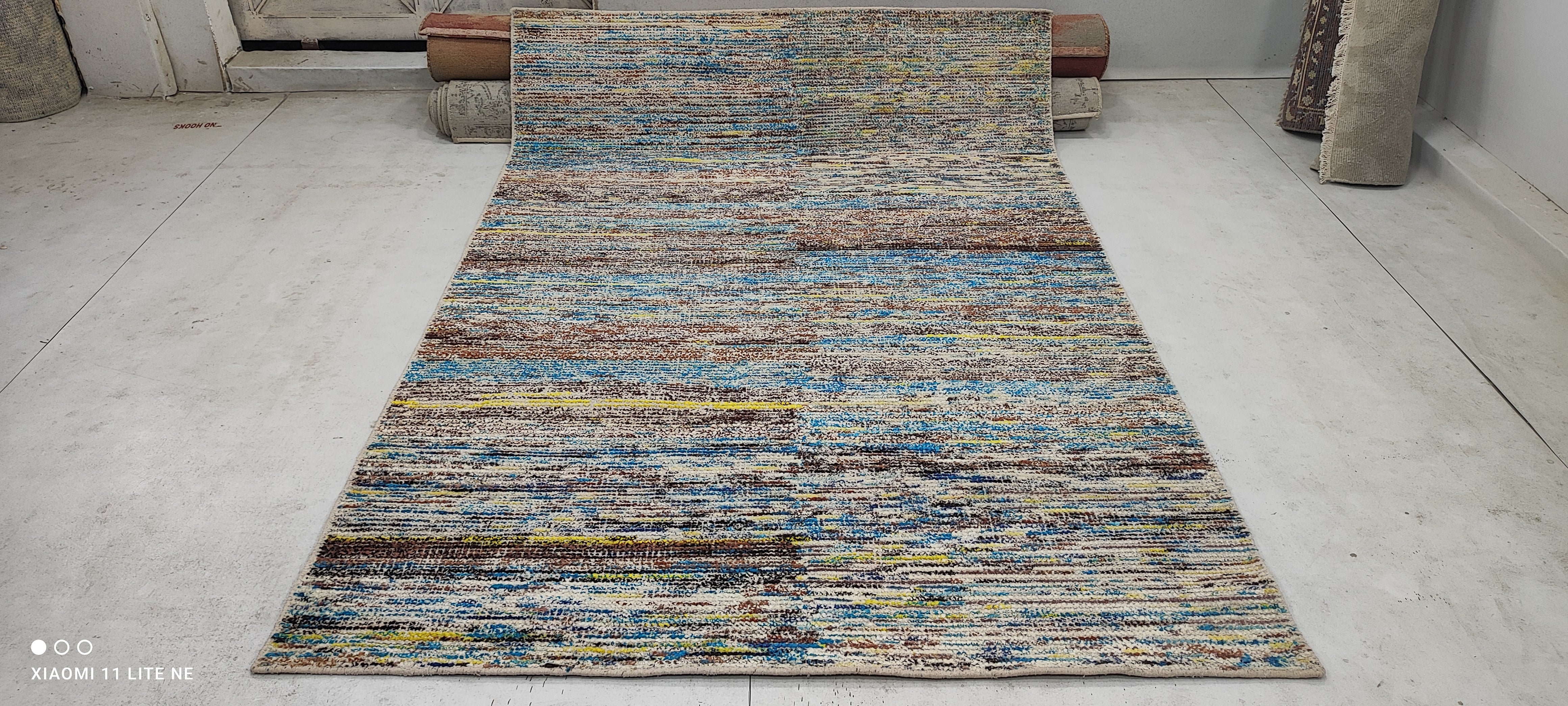Carl O'Neill 5x7.9 Colorful Hand-Knotted Modern Rug