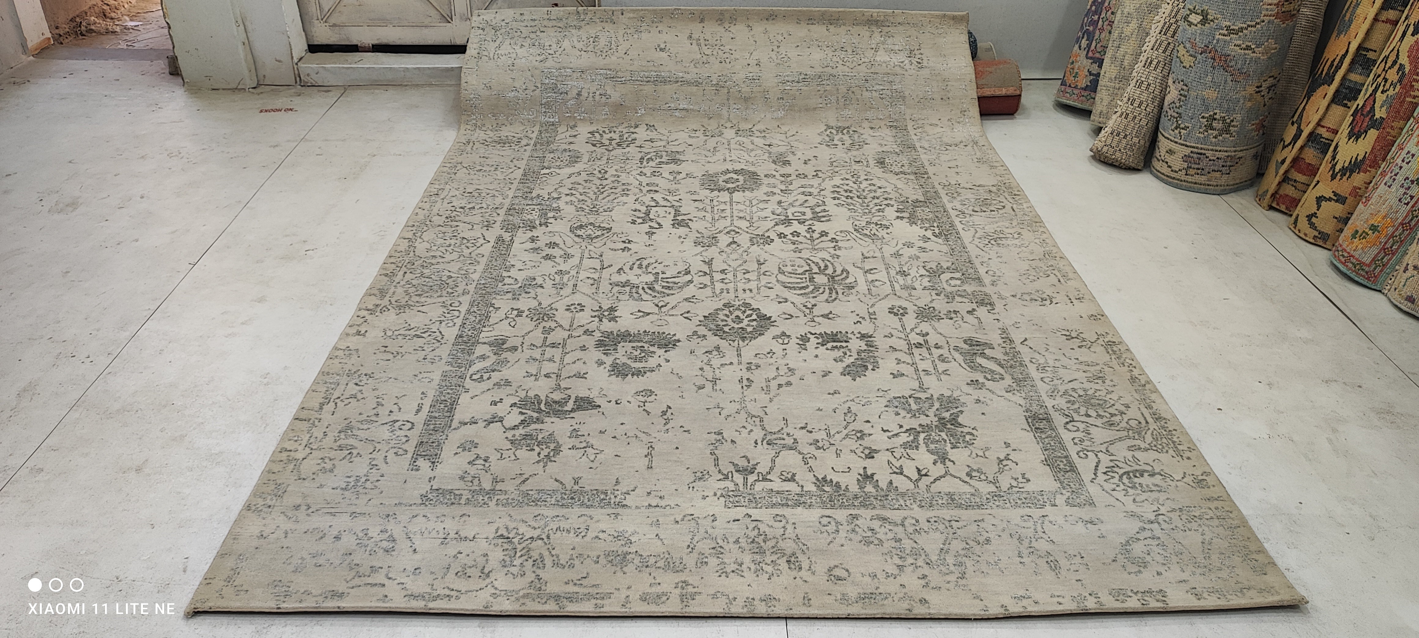 Shane 6x9 Grey Hand-Knotted Modern Abstract Rug