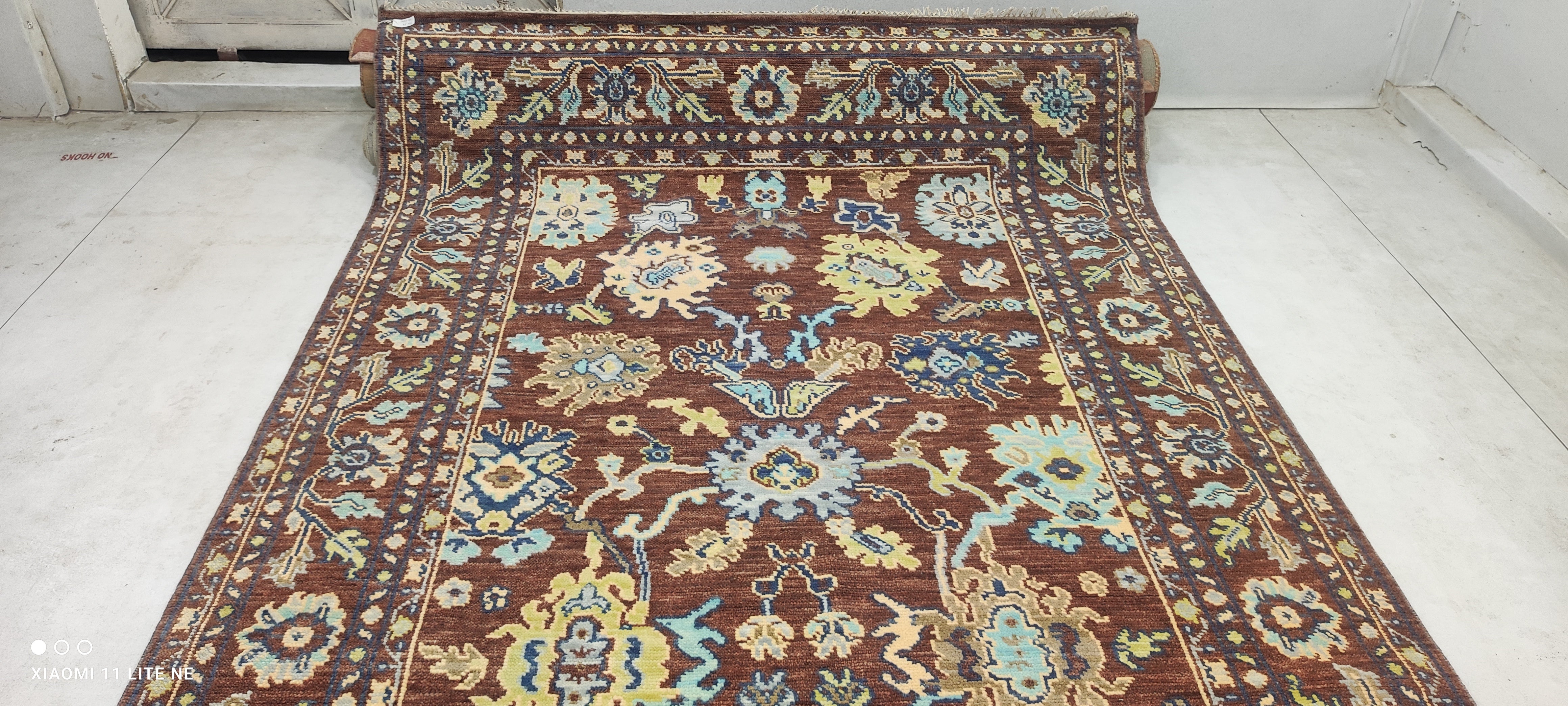 Denise's Friend 6.3x9.6 Brrown Hand-Knotted Oushak