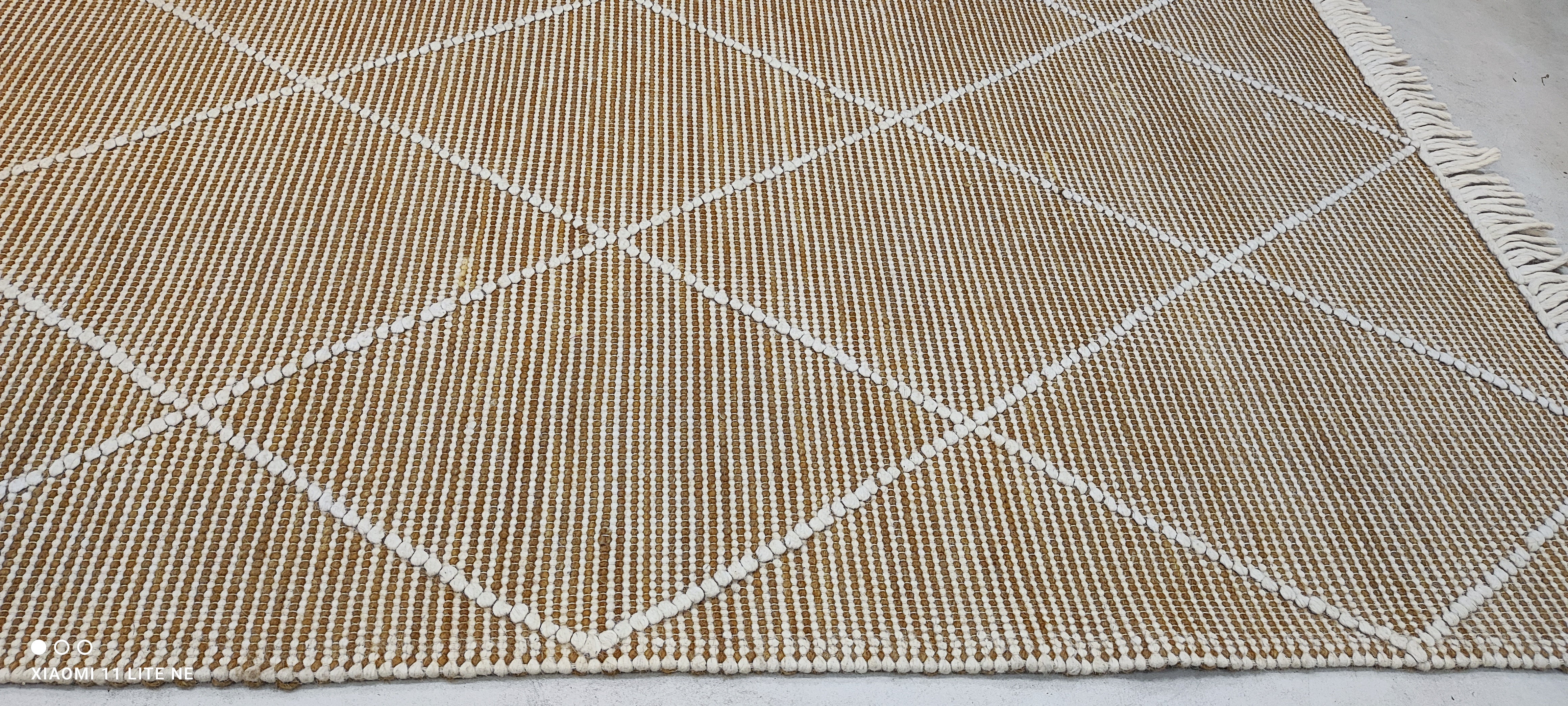 Jacob Rapini 6.9x9.3 Gold Handwoven Modern Rug