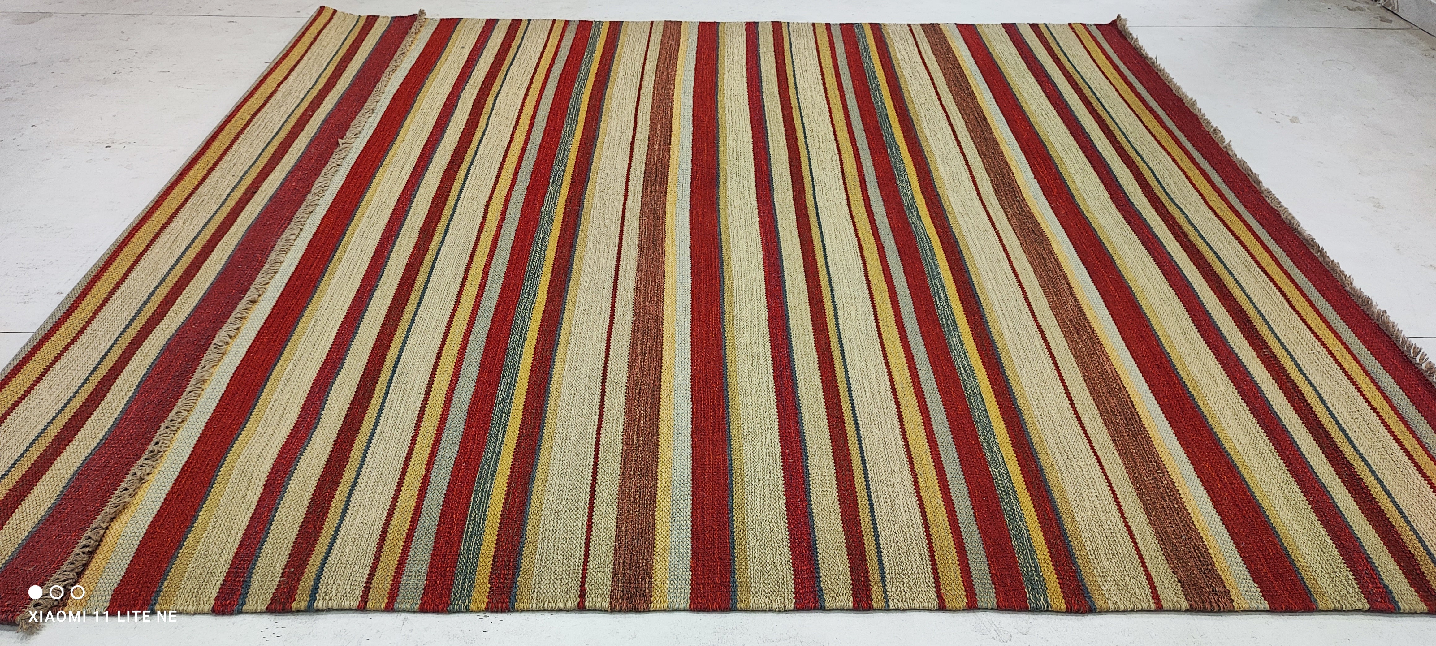Brandan Hall 7x7.9 Grey Handwoven Modern Rug
