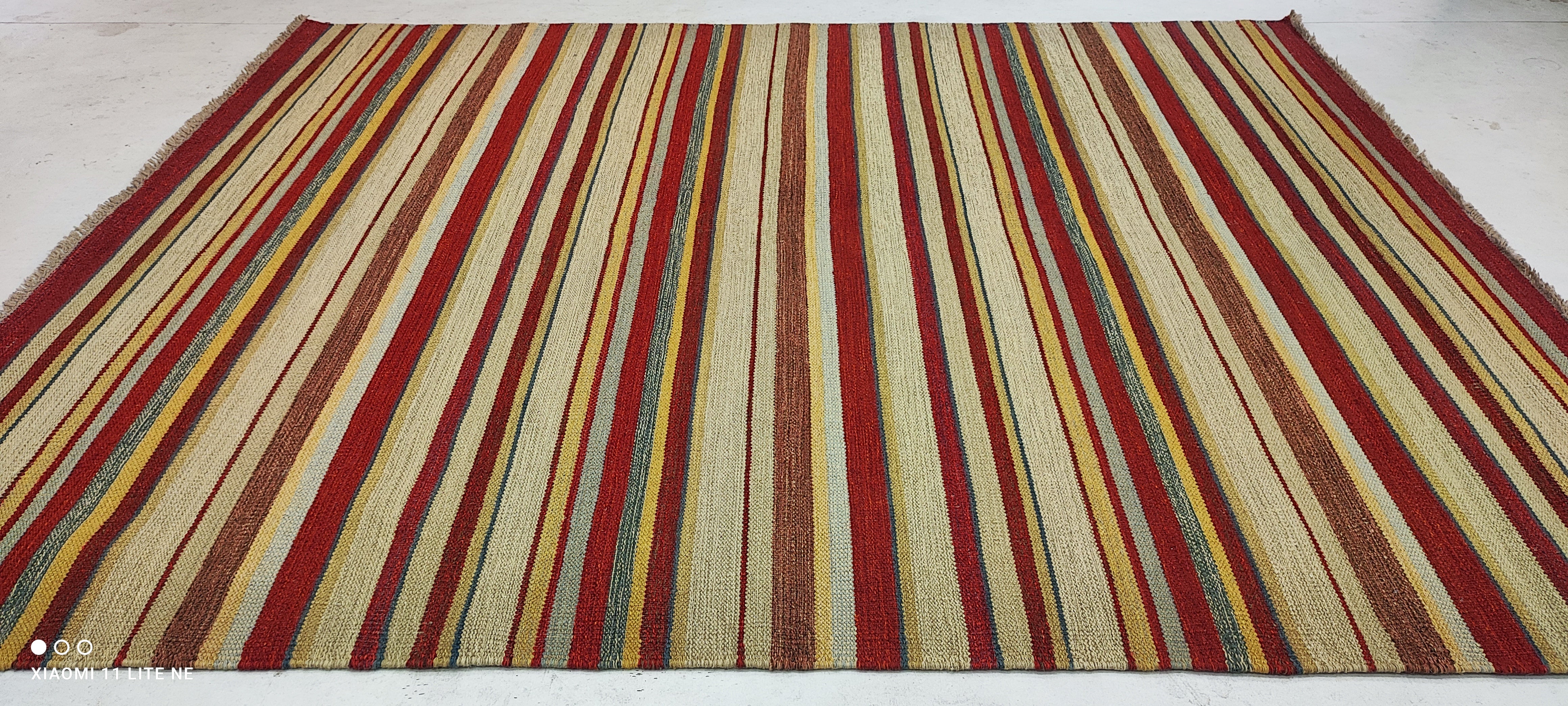 Brandan Hall 7x7.9 Grey Handwoven Modern Rug