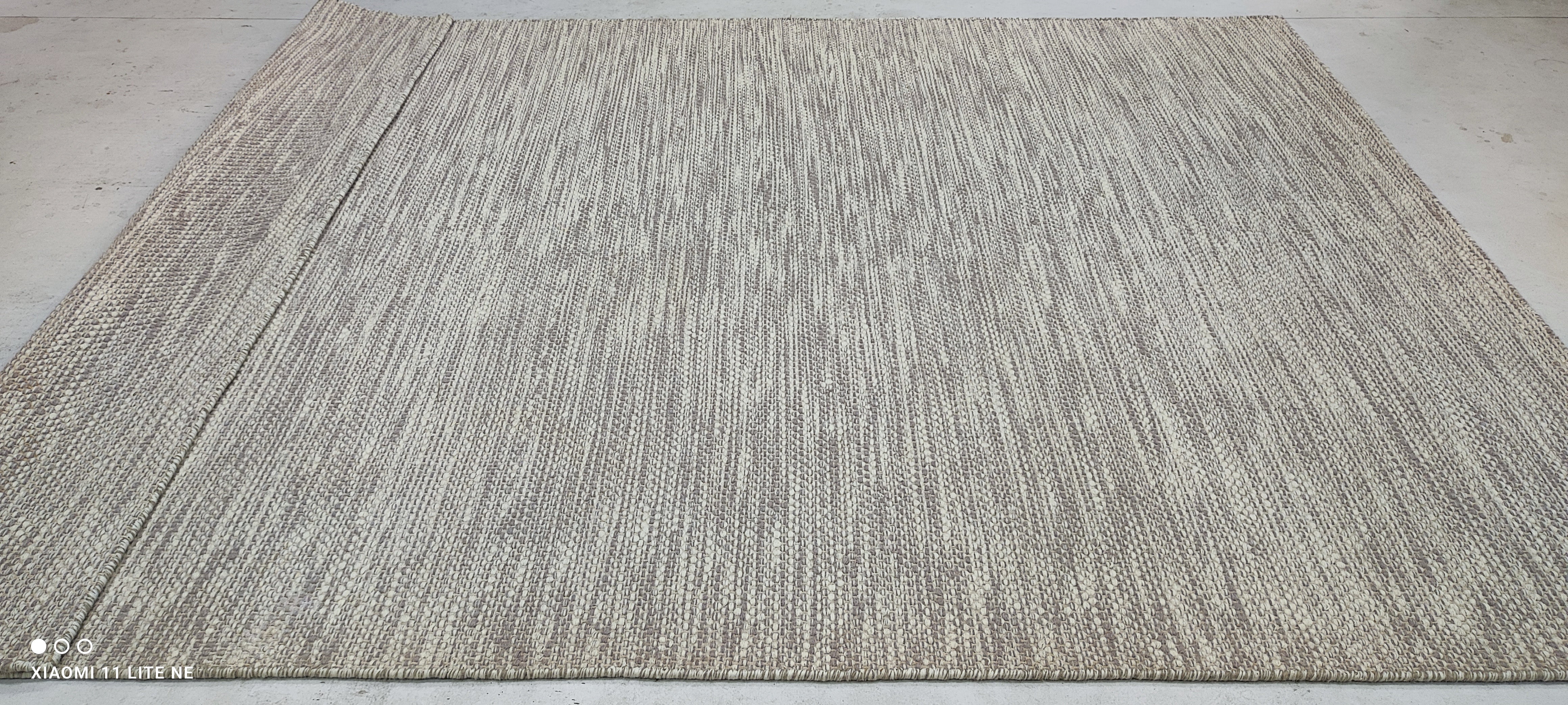 Colin Farrill 6.9x9.6 Grey Handwoven Modern Rug