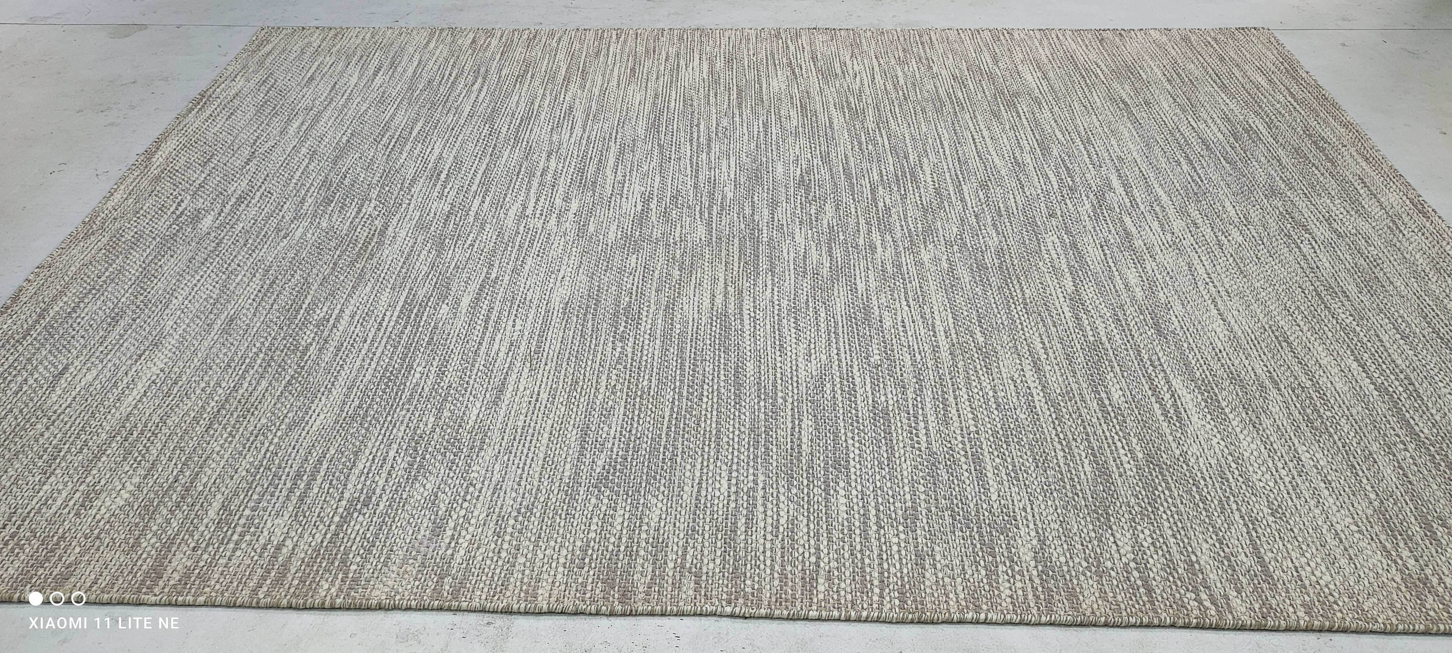 Colin Farrill 6.9x9.6 Grey Handwoven Modern Rug