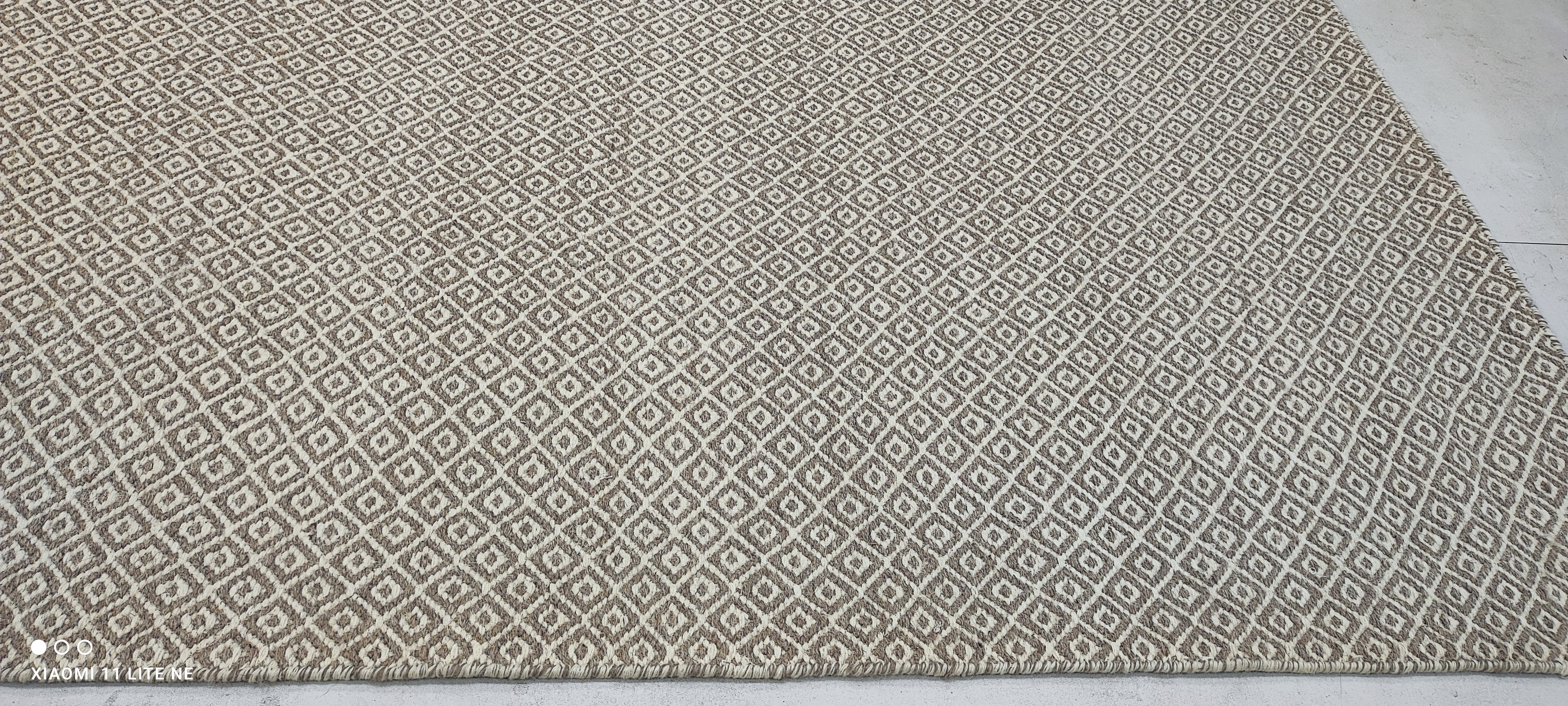 Tino Franco 6.6x9.6 Grey Handwoven Modern Rug