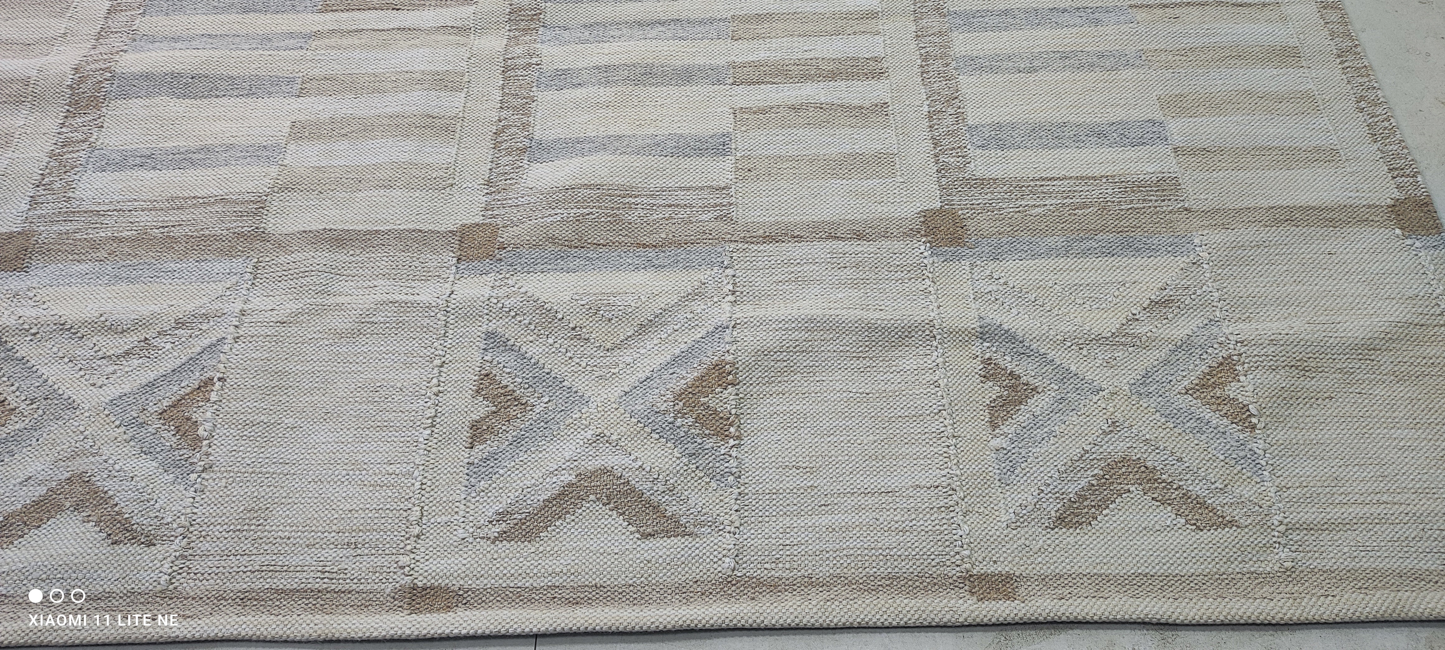 Johnny DePhillipo 9x12 Grey Handwoven Modern Rug