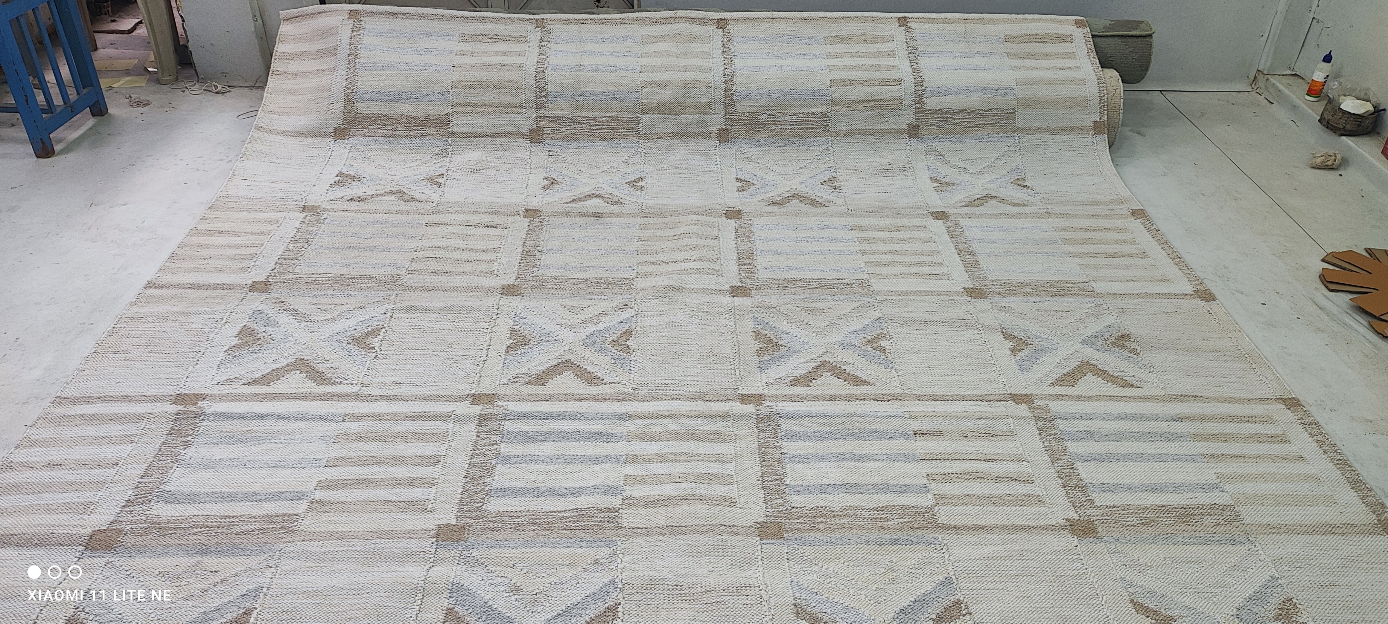 Johnny DePhillipo 9x12 Grey Handwoven Modern Rug