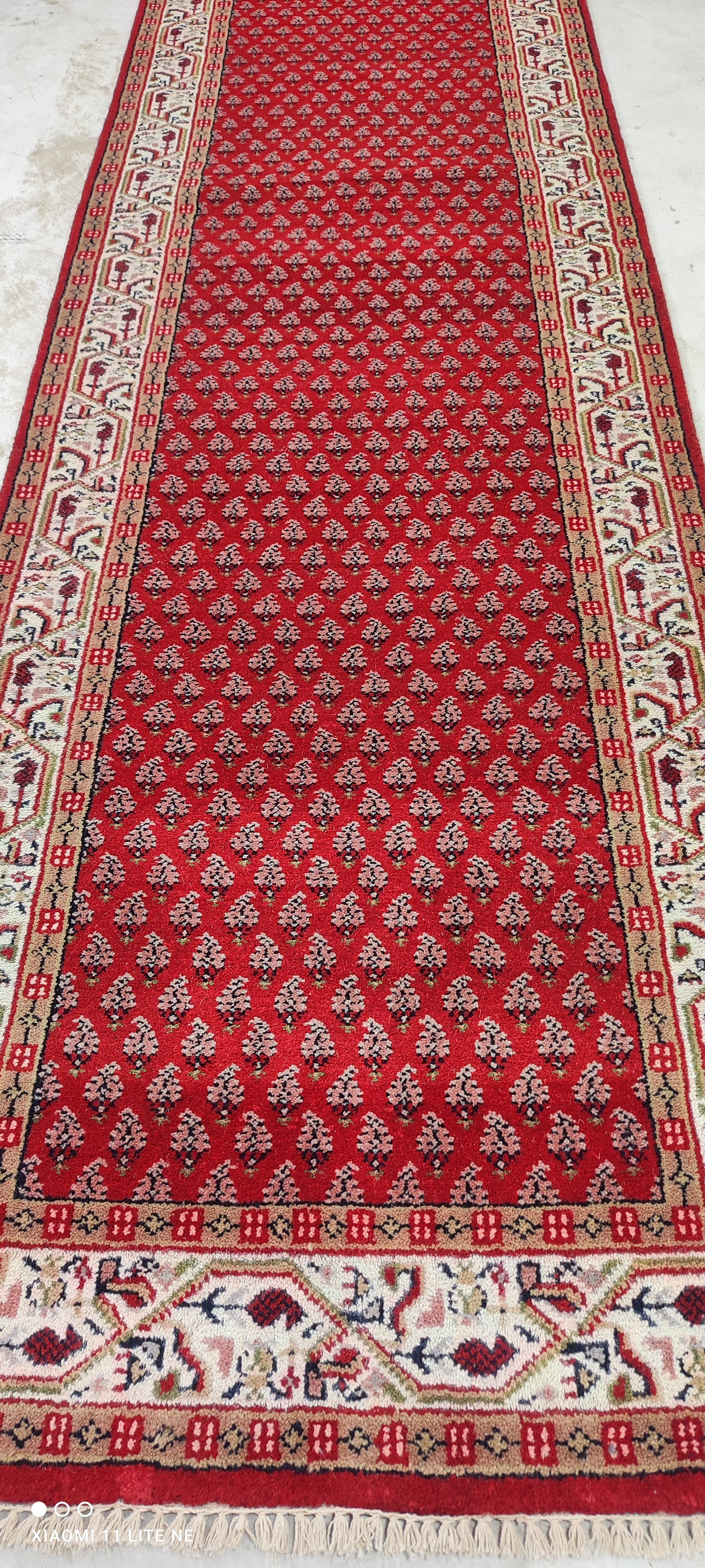 Betsy Joe 2.3x8.9 Red Hand-Knotted Traditional Style Runner