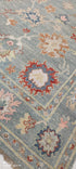 Alison Leiby 8x10 Blue Hand-Knotted Oushak Rug