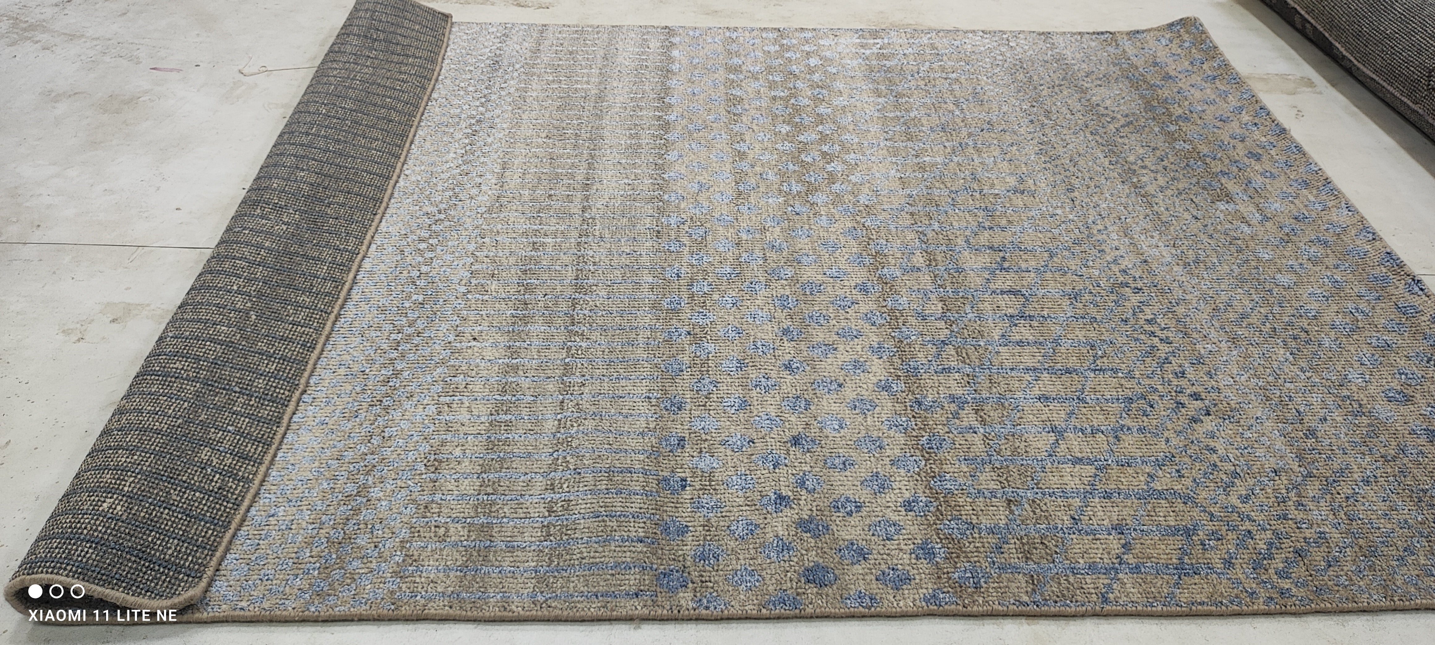 Michael Zegen 5.6x7.6 Grey Hand-Knotted Modern Style Rug