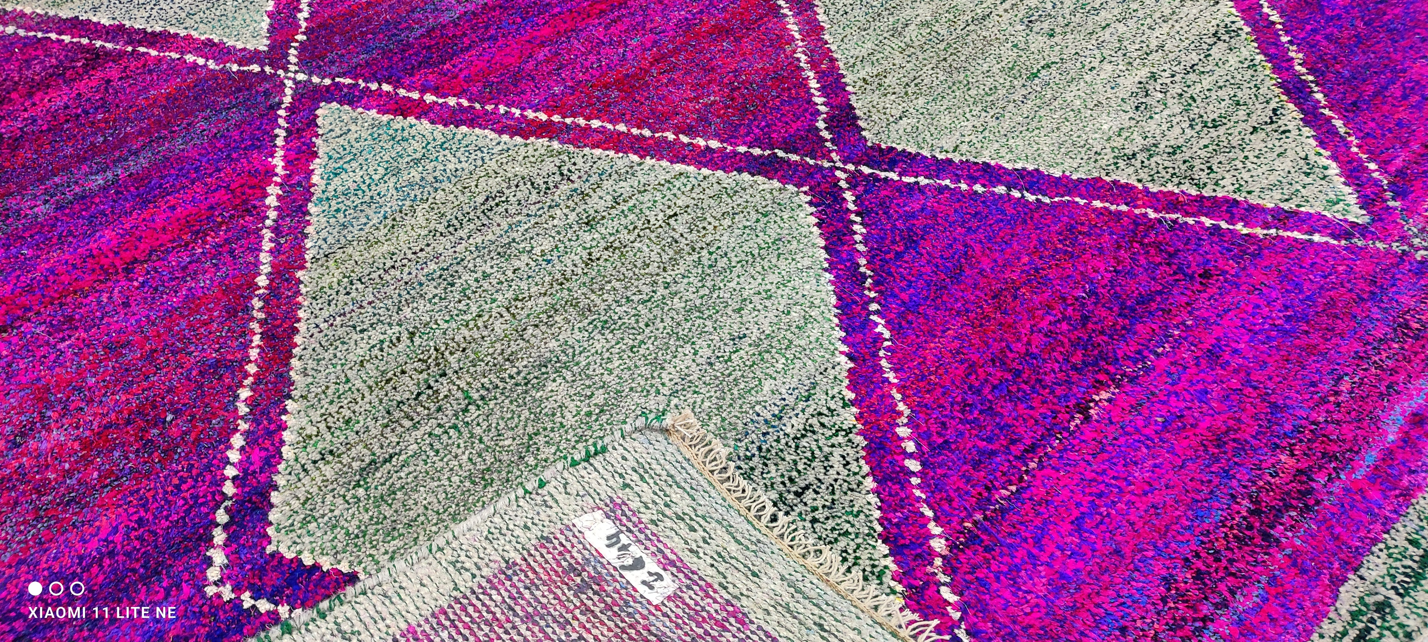Brandon Uranowitz 8x10 Purple Hand-Knotted Modern Style Rug