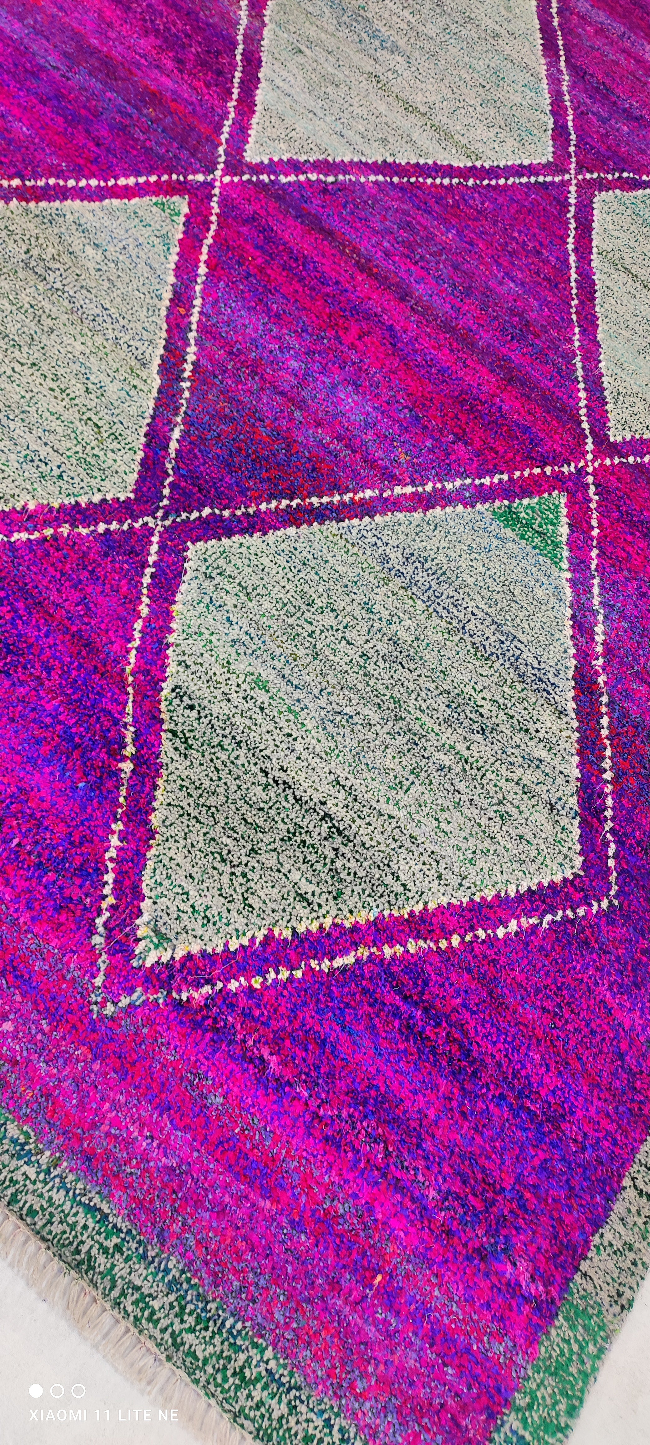 Brandon Uranowitz 8x10 Purple Hand-Knotted Modern Style Rug