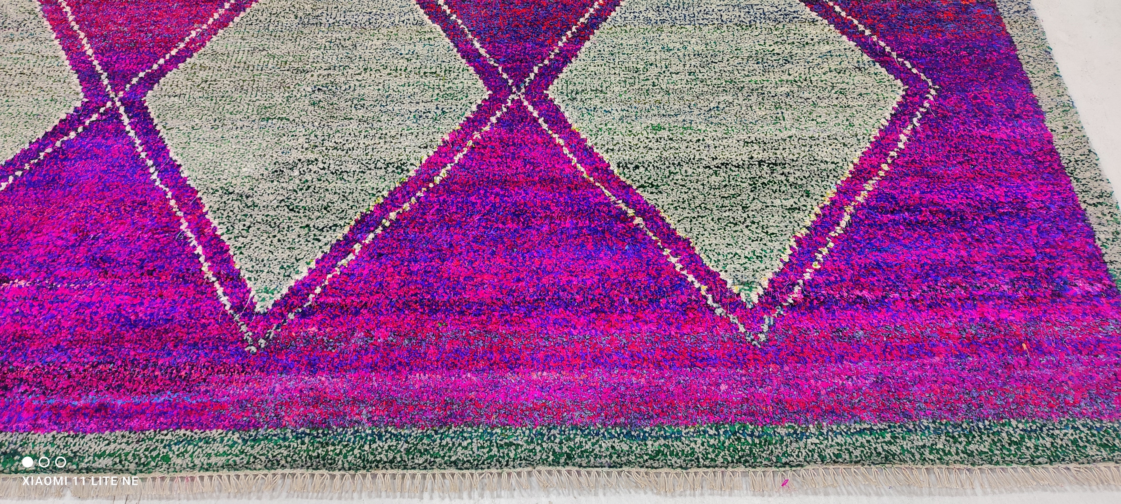 Brandon Uranowitz 8x10 Purple Hand-Knotted Modern Style Rug