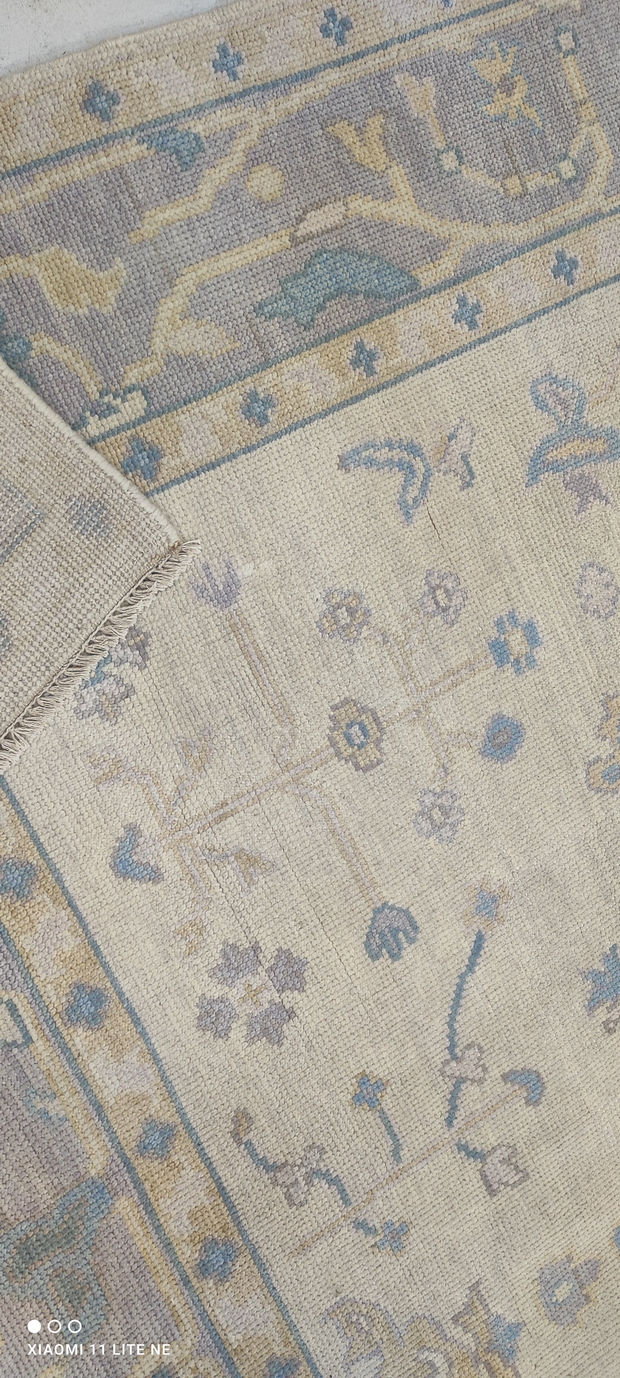 Wakeema Hollis 8x10 Lavender Hand-Knotted Oushak Rug