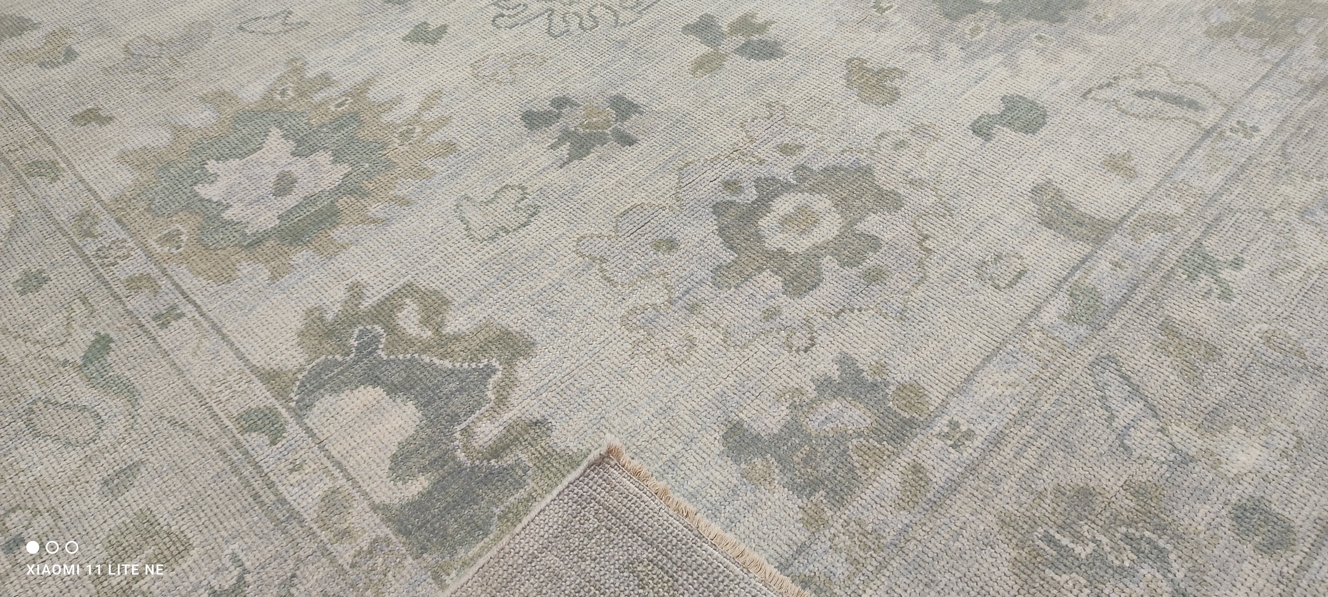 Harriet Herman 8x10 Grey Hand-Knotted Oushak Rug