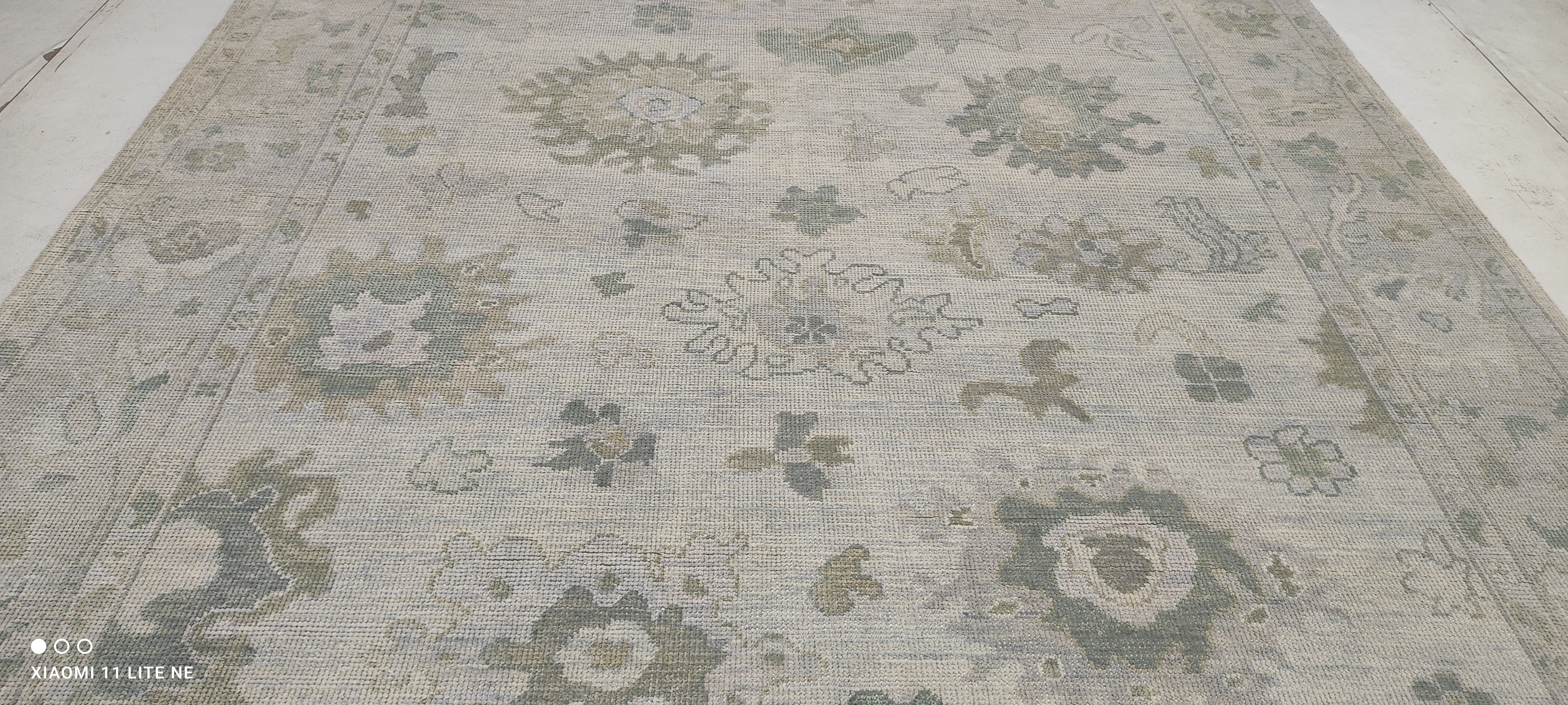 Harriet Herman 8x10 Grey Hand-Knotted Oushak Rug