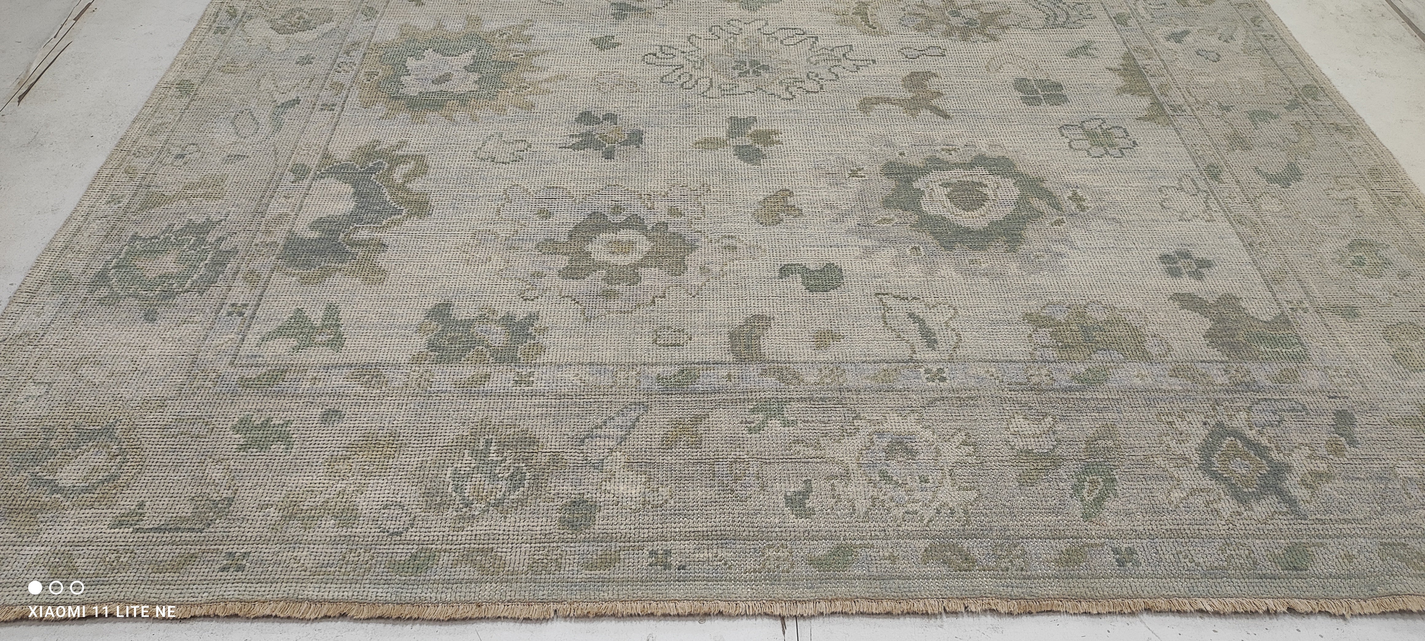 Harriet Herman 8x10 Grey Hand-Knotted Oushak Rug