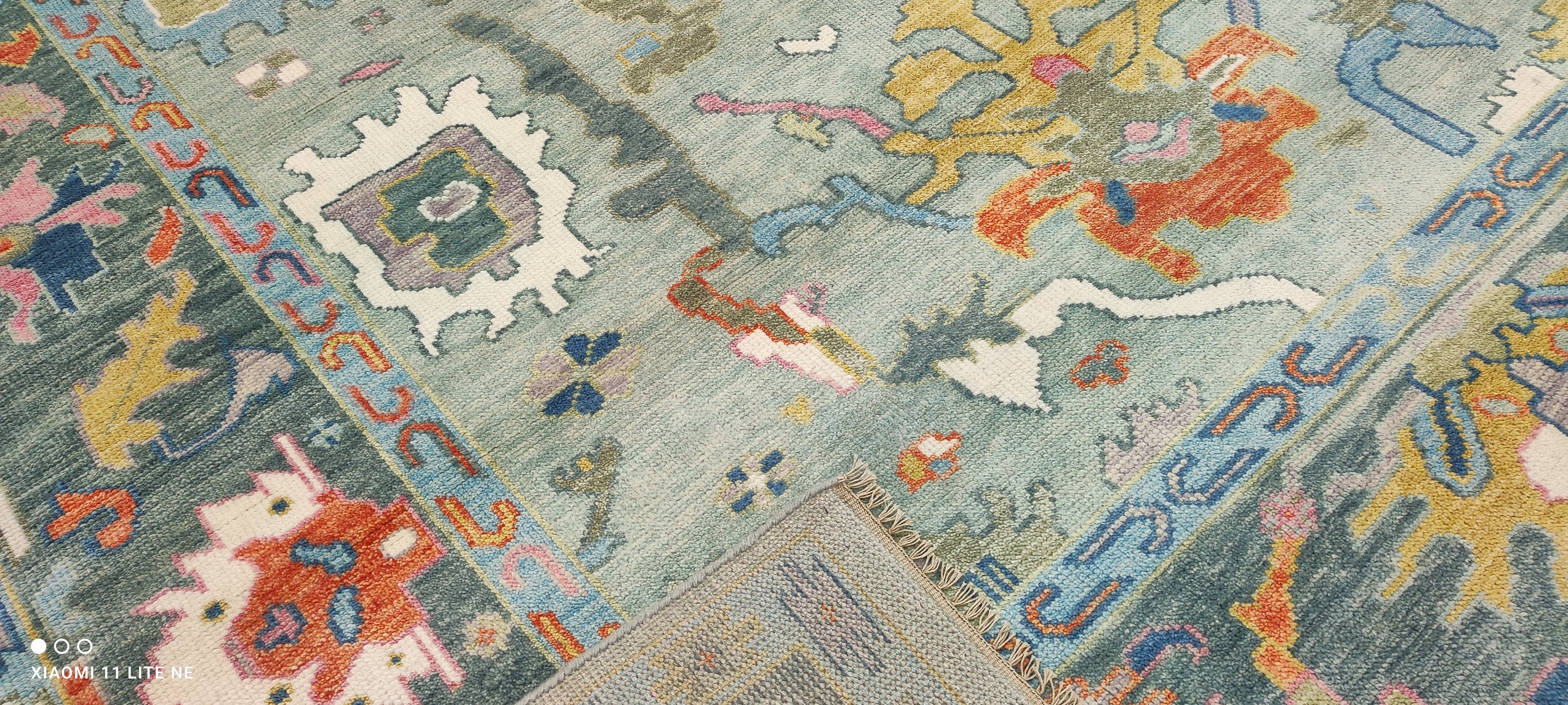Joanna Glushak 8x10 Multi Color Hand-Knotted Oushak Rug