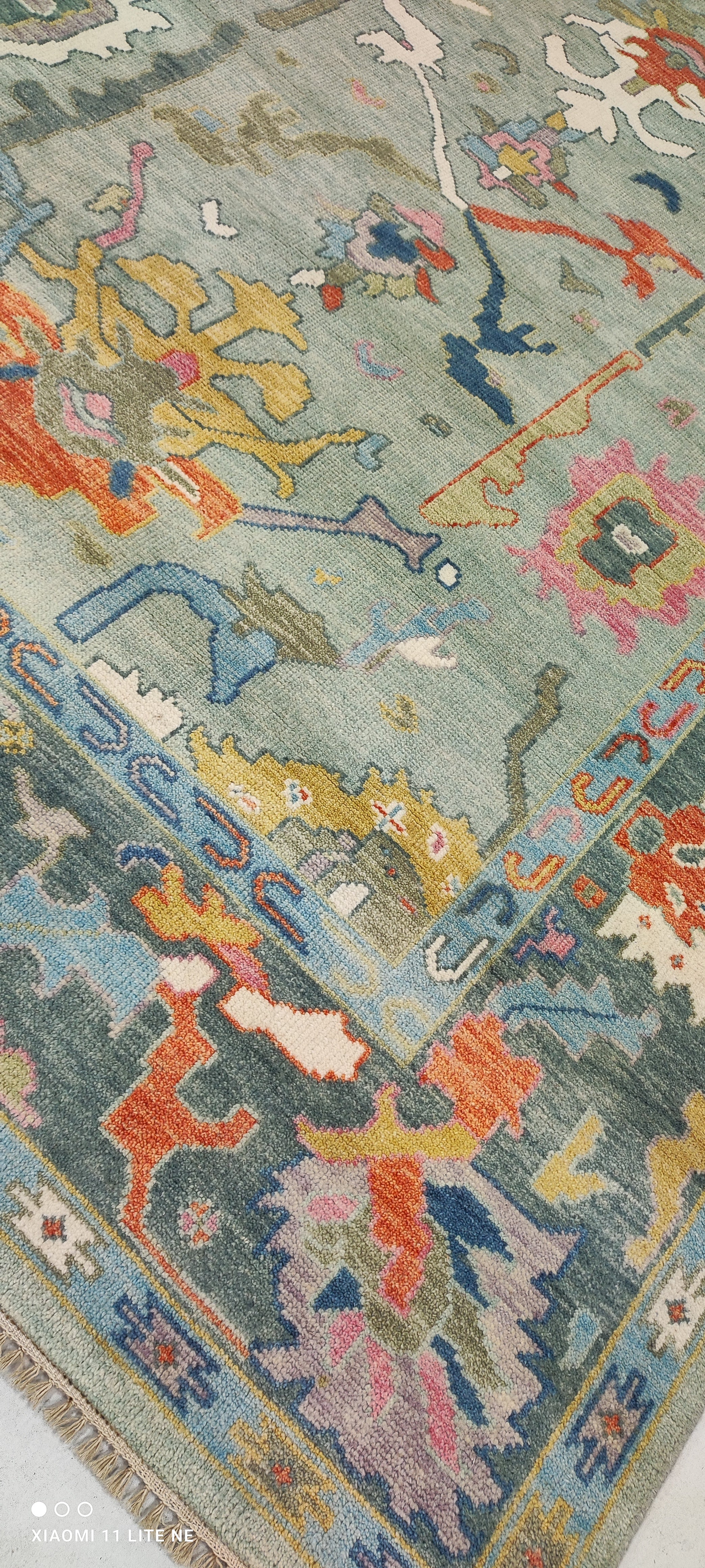 Joanna Glushak 8x10 Multi Color Hand-Knotted Oushak Rug