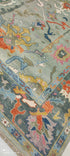Joanna Glushak 8x10 Multi Color Hand-Knotted Oushak Rug