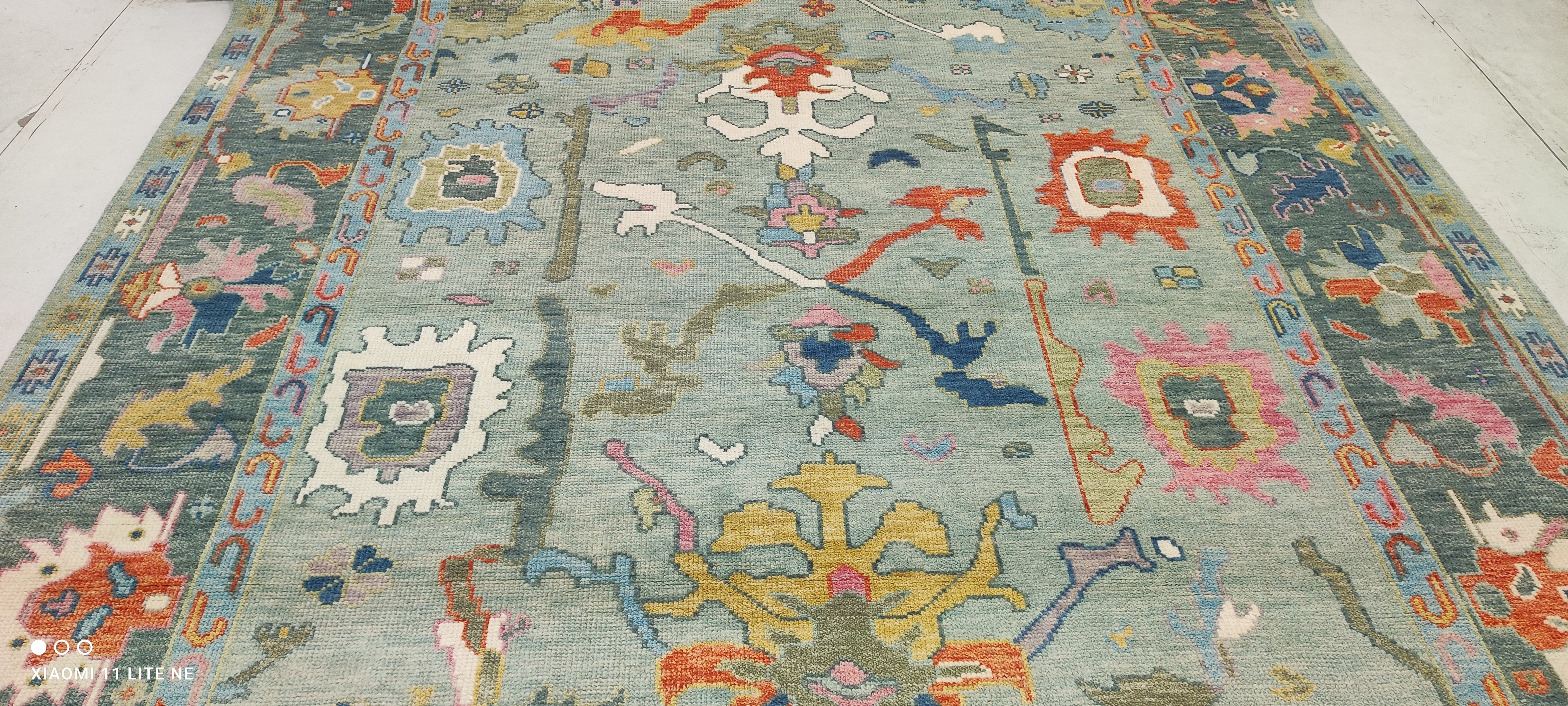 Joanna Glushak 8x10 Multi Color Hand-Knotted Oushak Rug