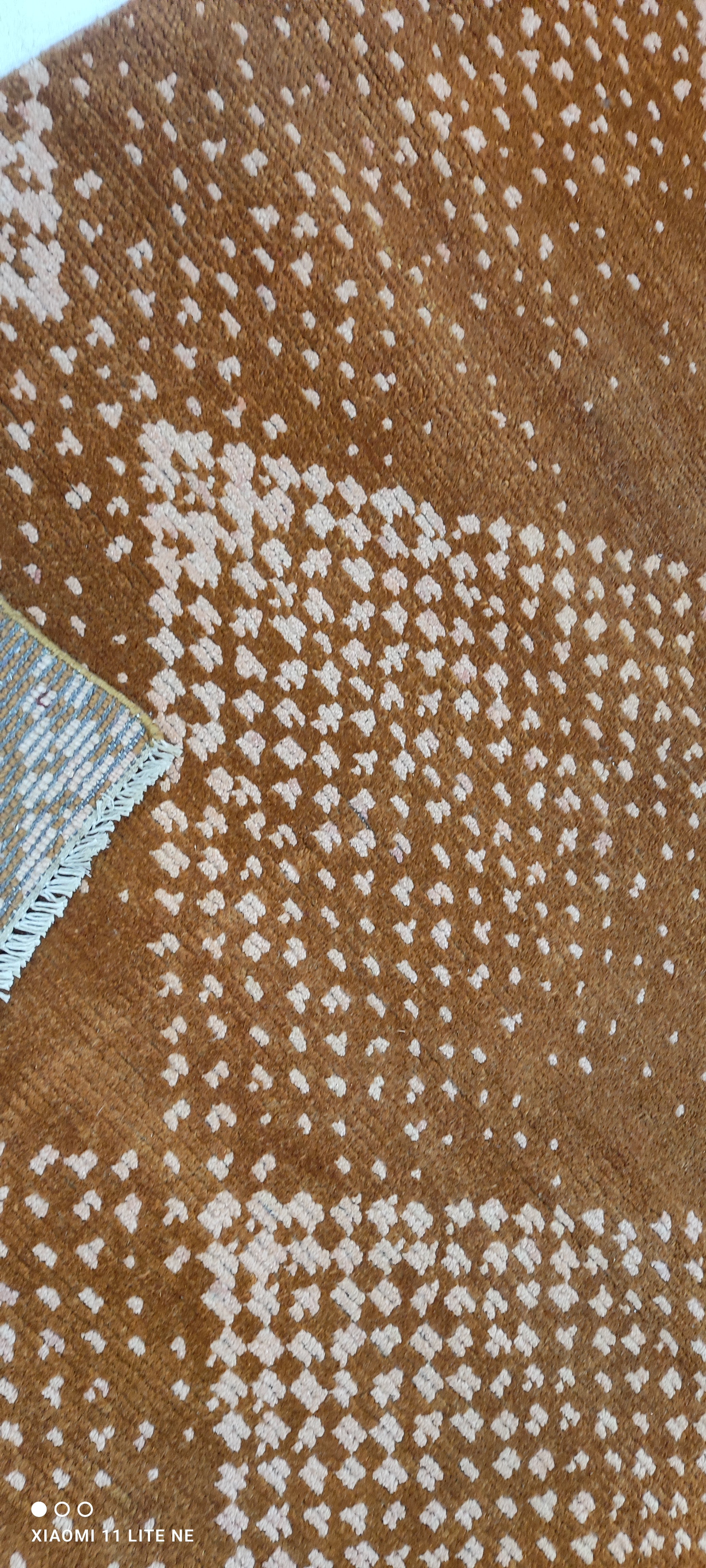 Jack O'Connell 8x10 Rust Hand-Knotted Modern Style Rug