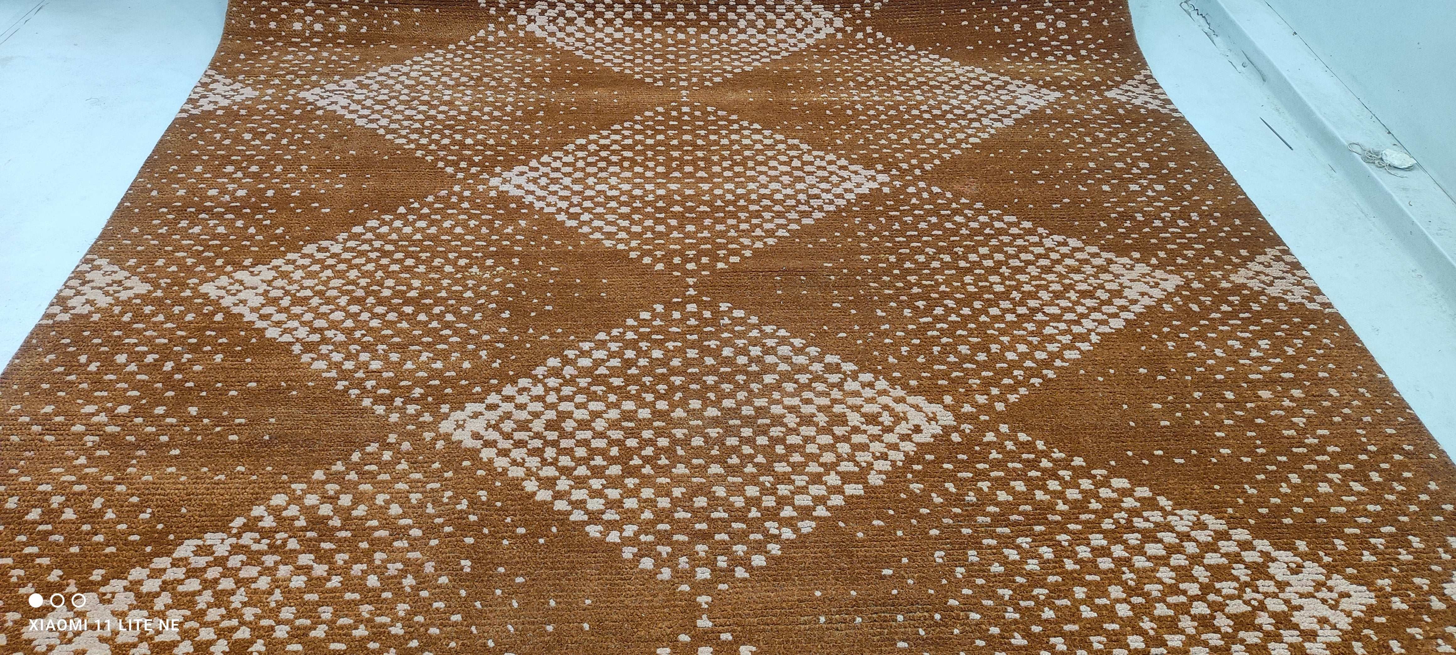 Jack O'Connell 8x10 Rust Hand-Knotted Modern Style Rug