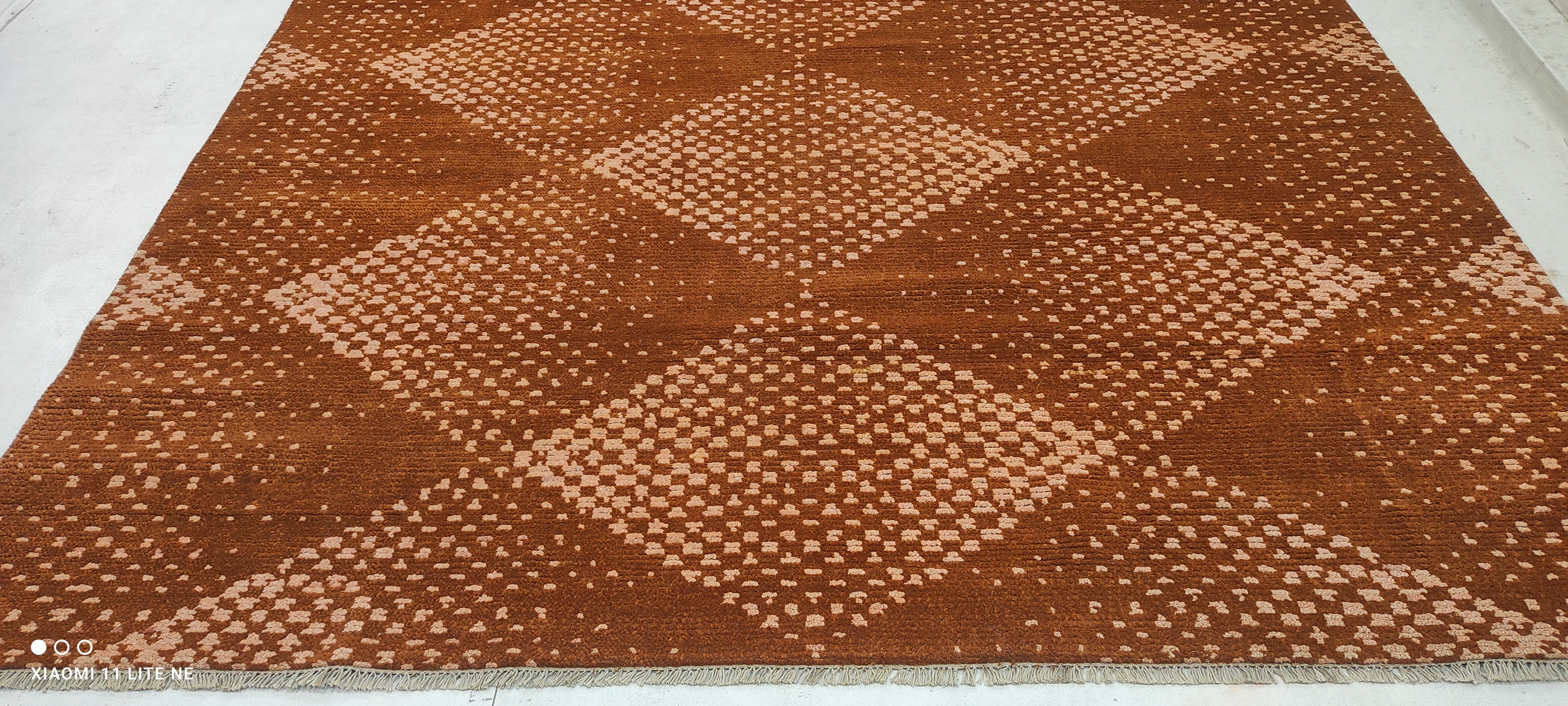 Jack O'Connell 8x10 Rust Hand-Knotted Modern Style Rug