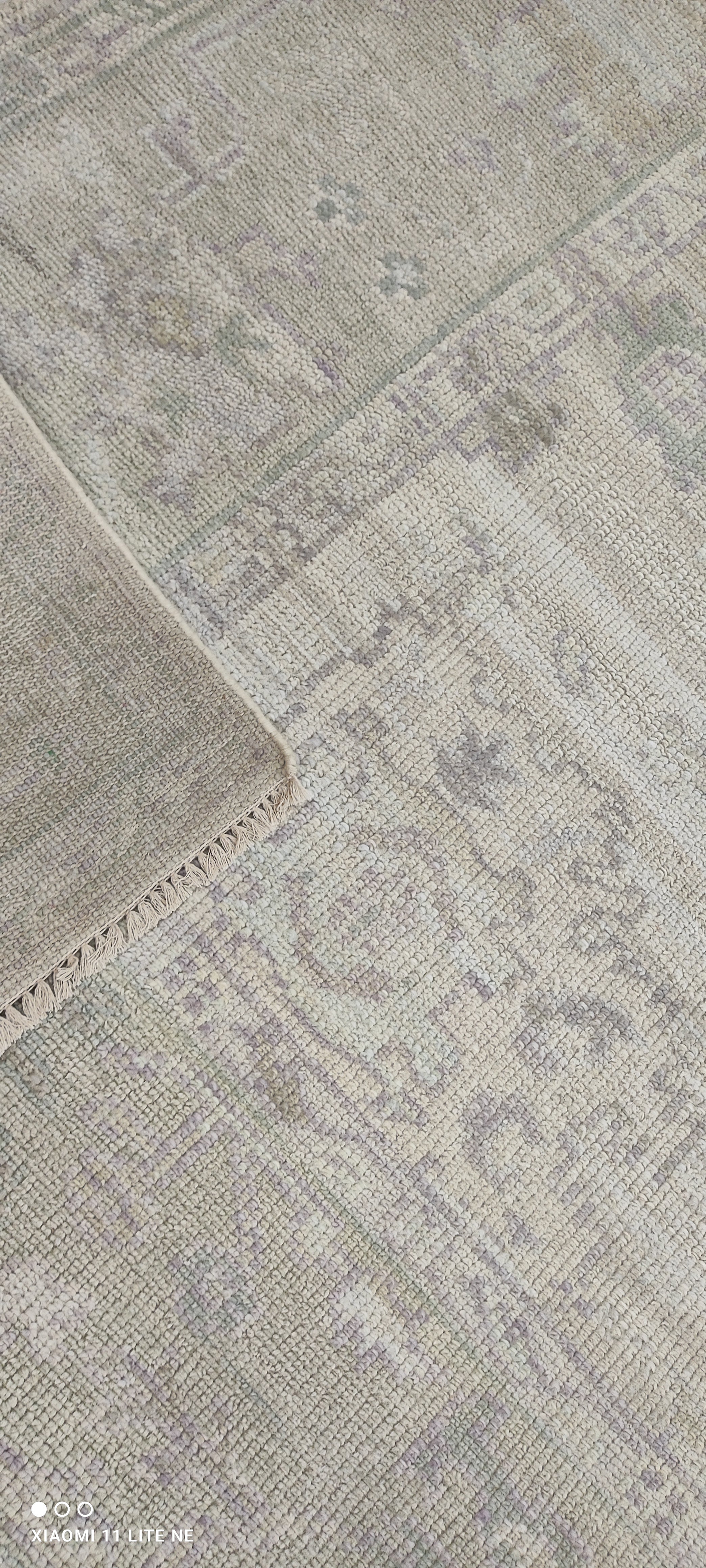 Raven Bowens 7.9x10 Grey Hand-Knotted Oushak Rug
