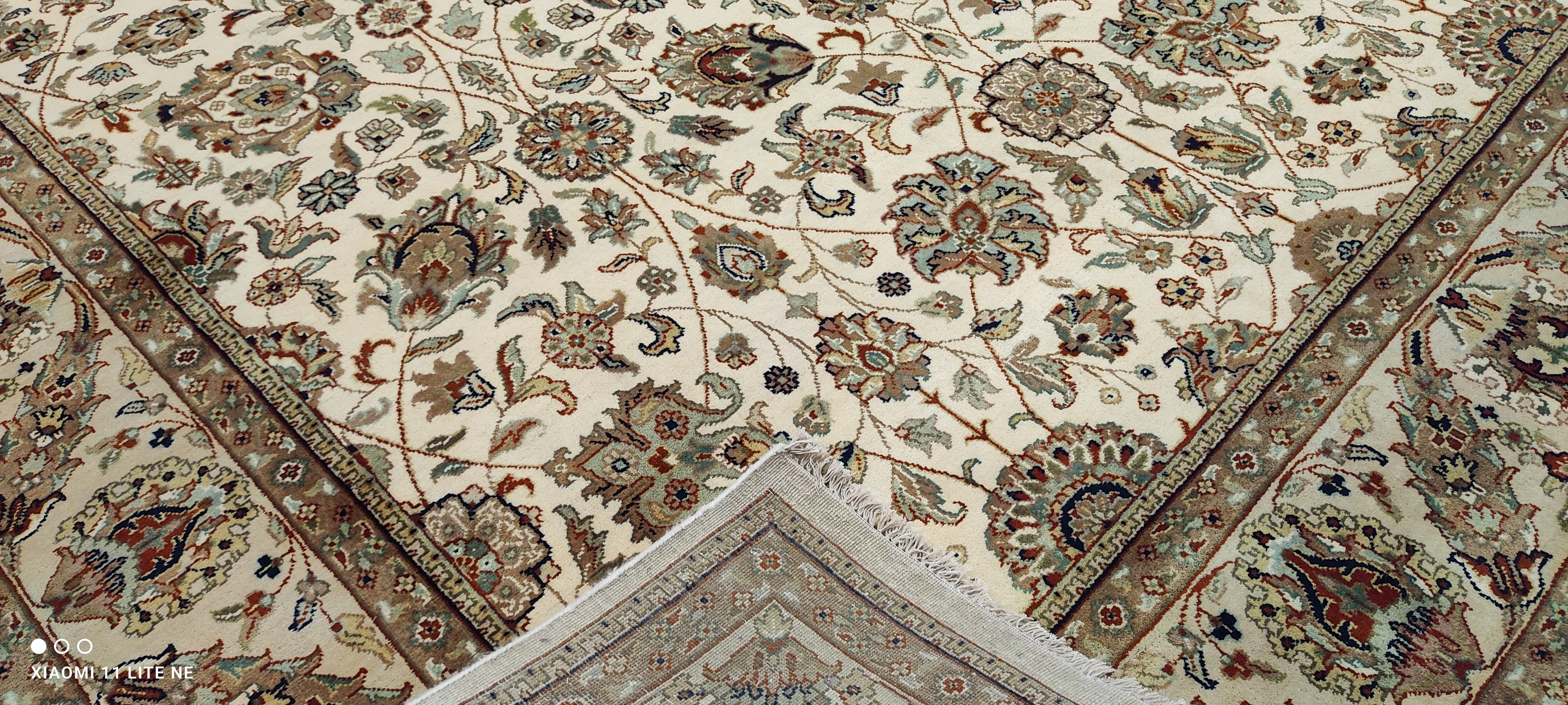 Tilly Virgil 8x11.6 Brown Hand-Knotted Kashan Rug