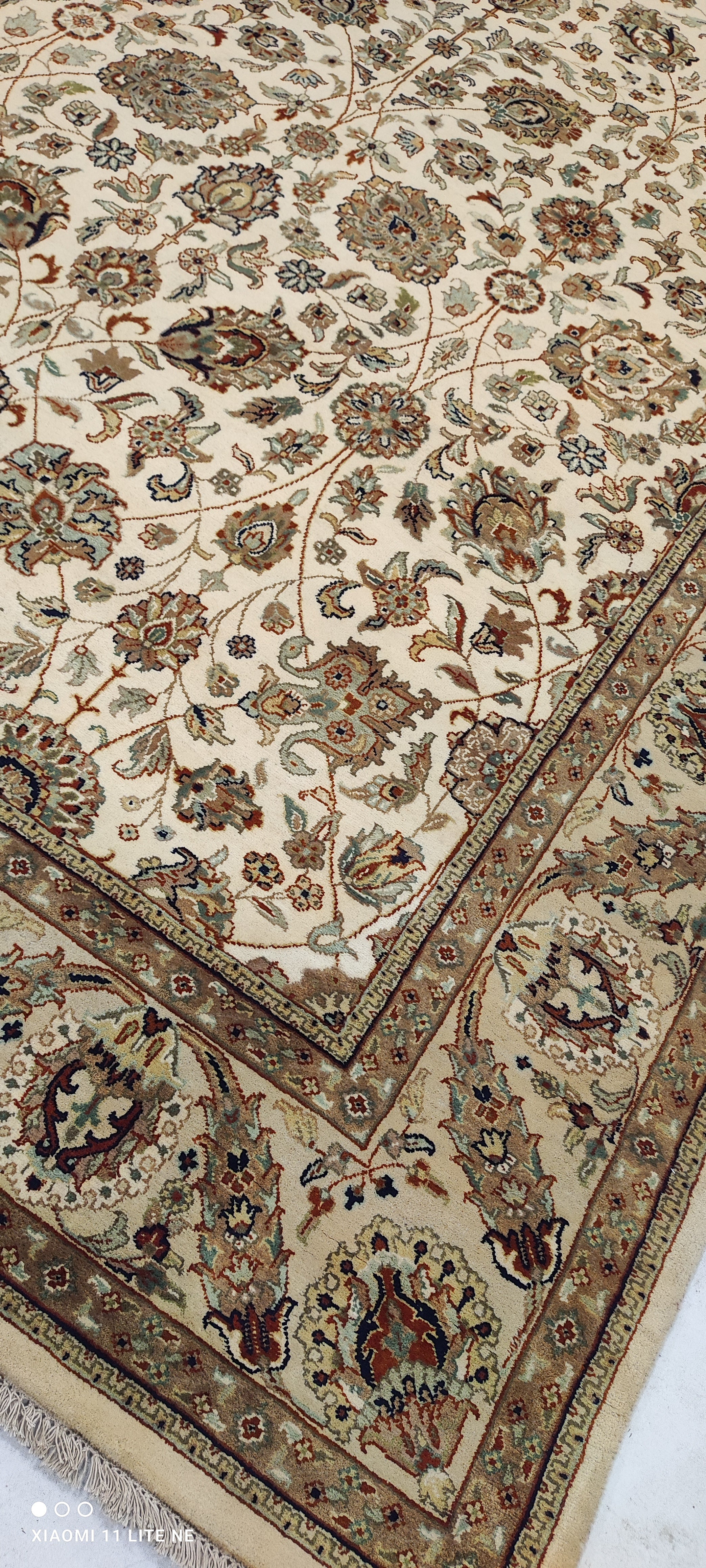Tilly Virgil 8x11.6 Brown Hand-Knotted Kashan Rug
