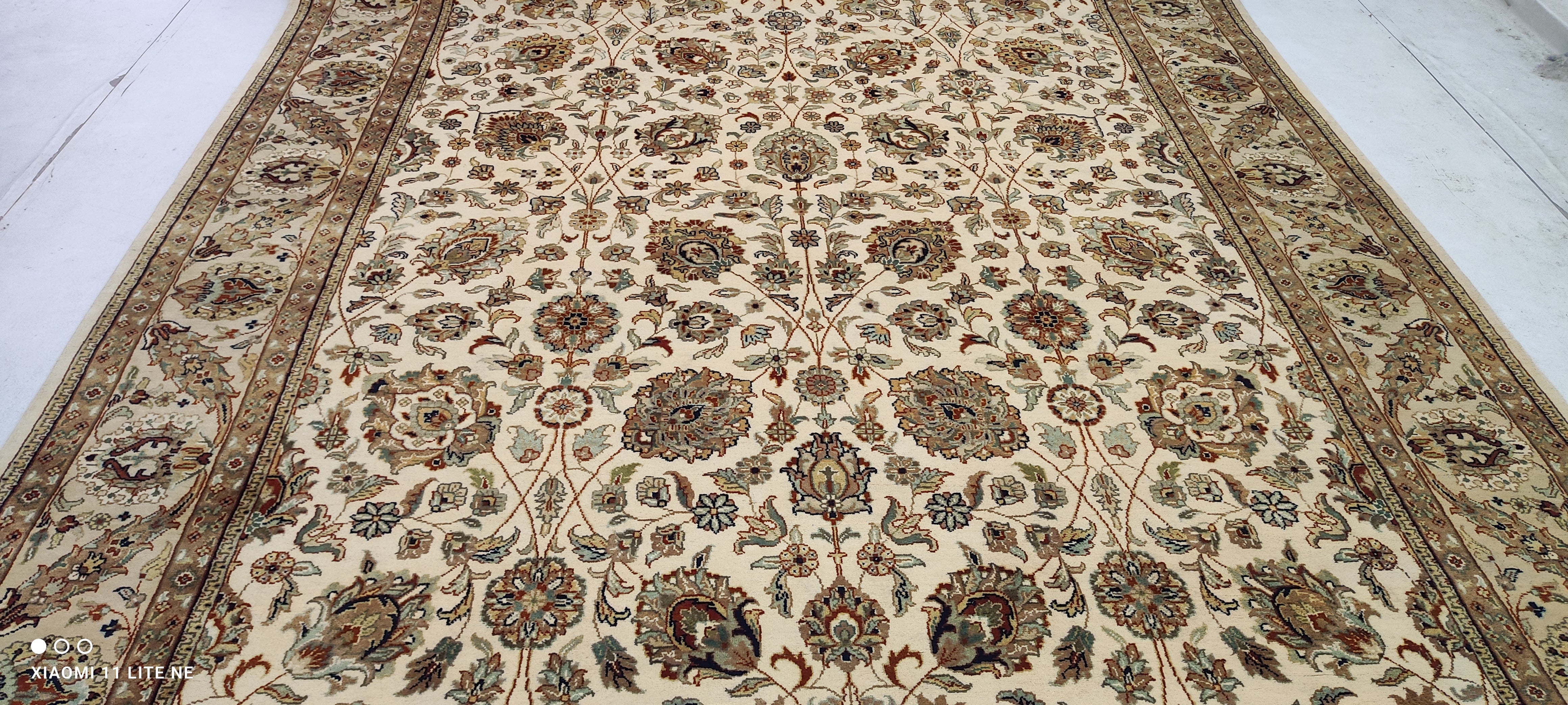 Tilly Virgil 8x11.6 Brown Hand-Knotted Kashan Rug