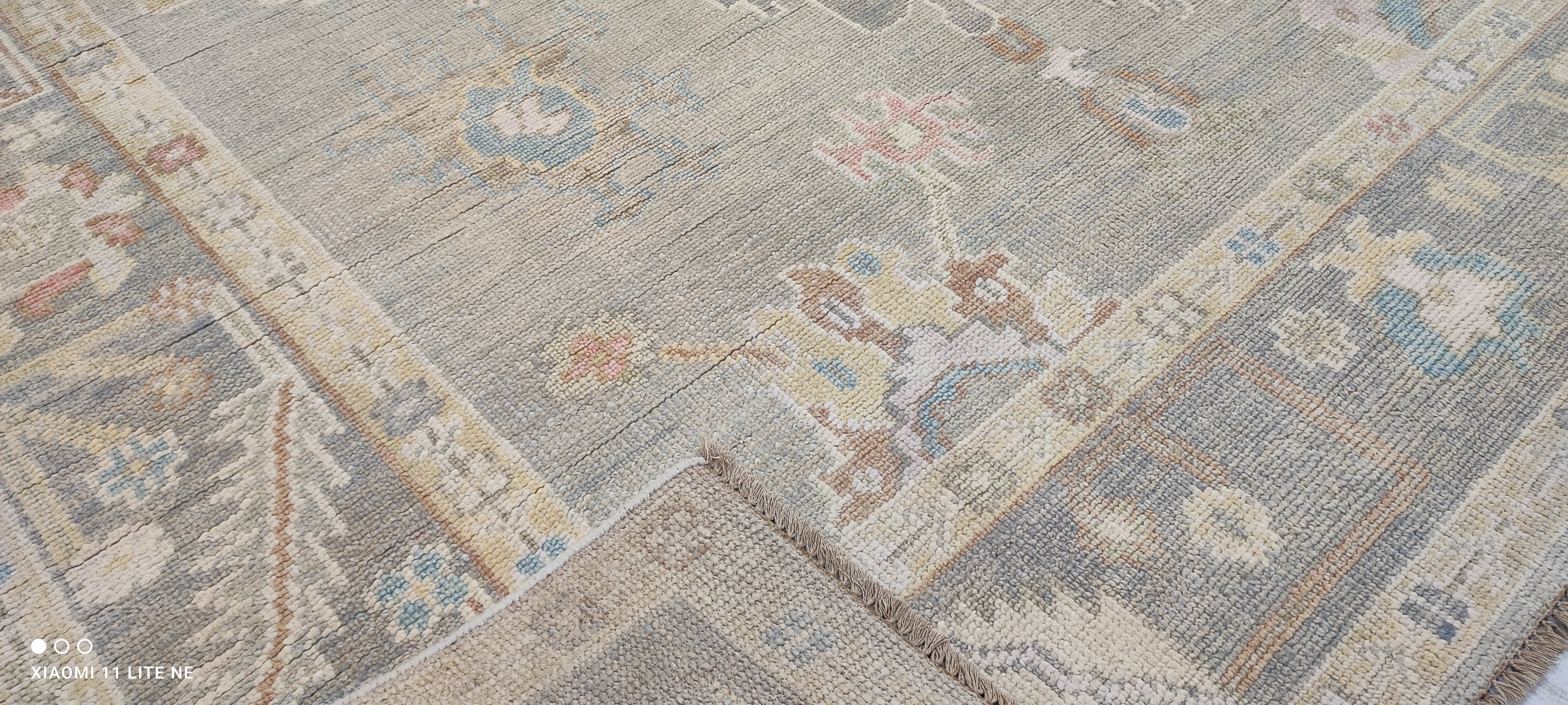 Penny Abdul 8x10 Grey Hand-Knotted Oushak Rug