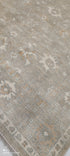 Kelly Bishop 8x10 Grey Hand-Knotted Oushak Rug