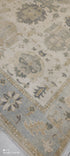 Carole Keen 8x9.9 Light Blue Hand-Knotted Oushak Rug