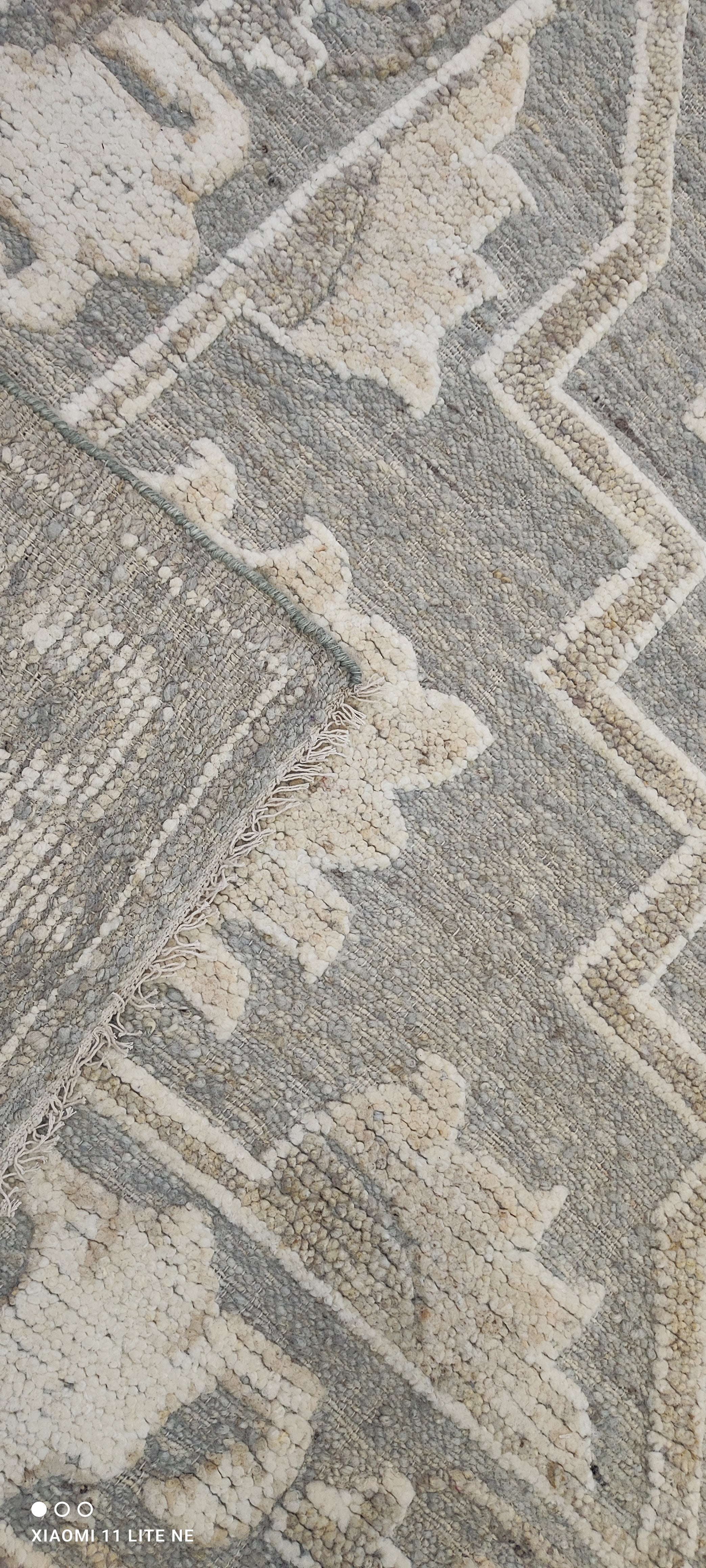 Jackie Hoffman 8x10.6 Grey Hand-Knotted Serapi Rug